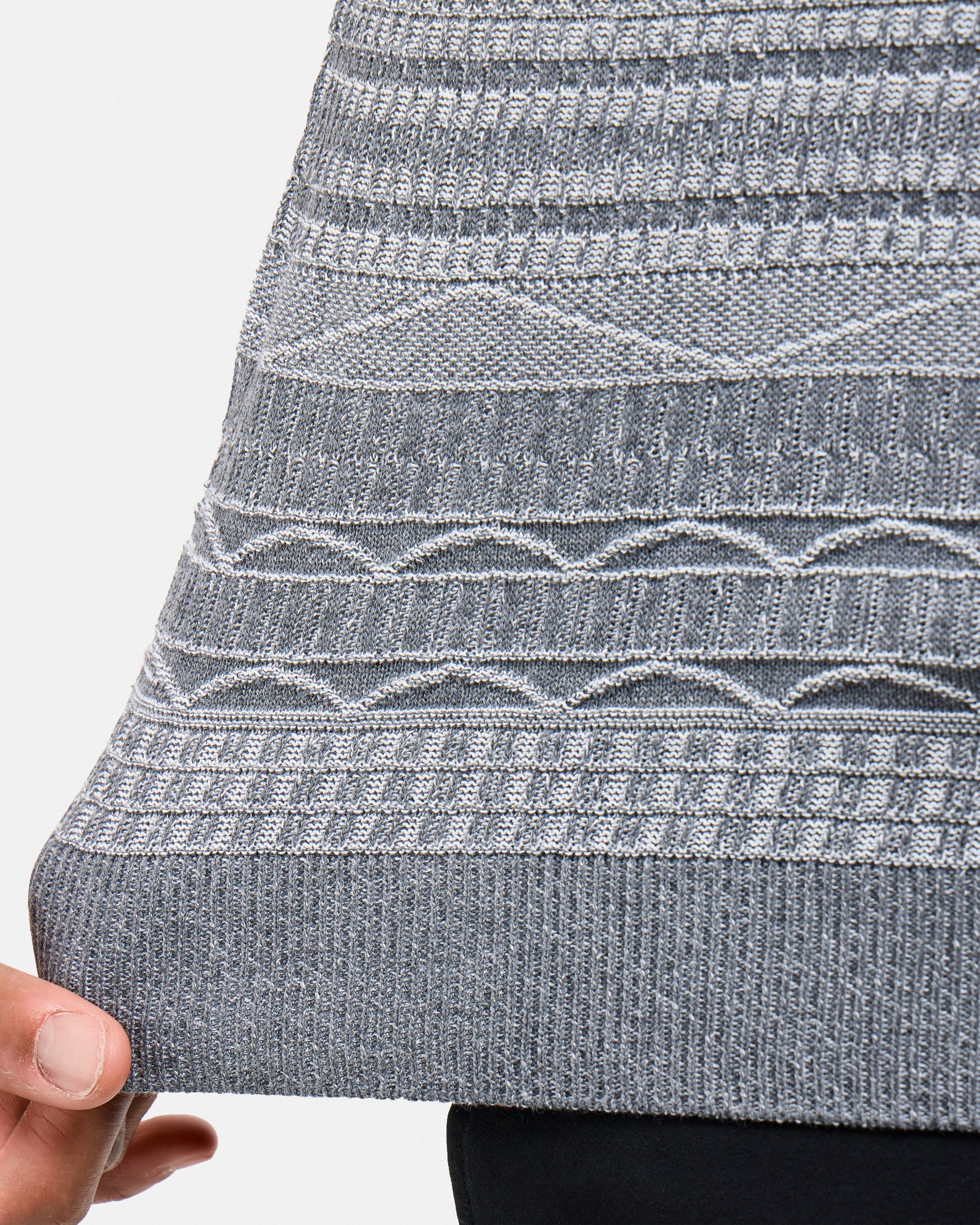 #XMW-34117 Allover Jacquard Sweater Polo-thumbmail-16