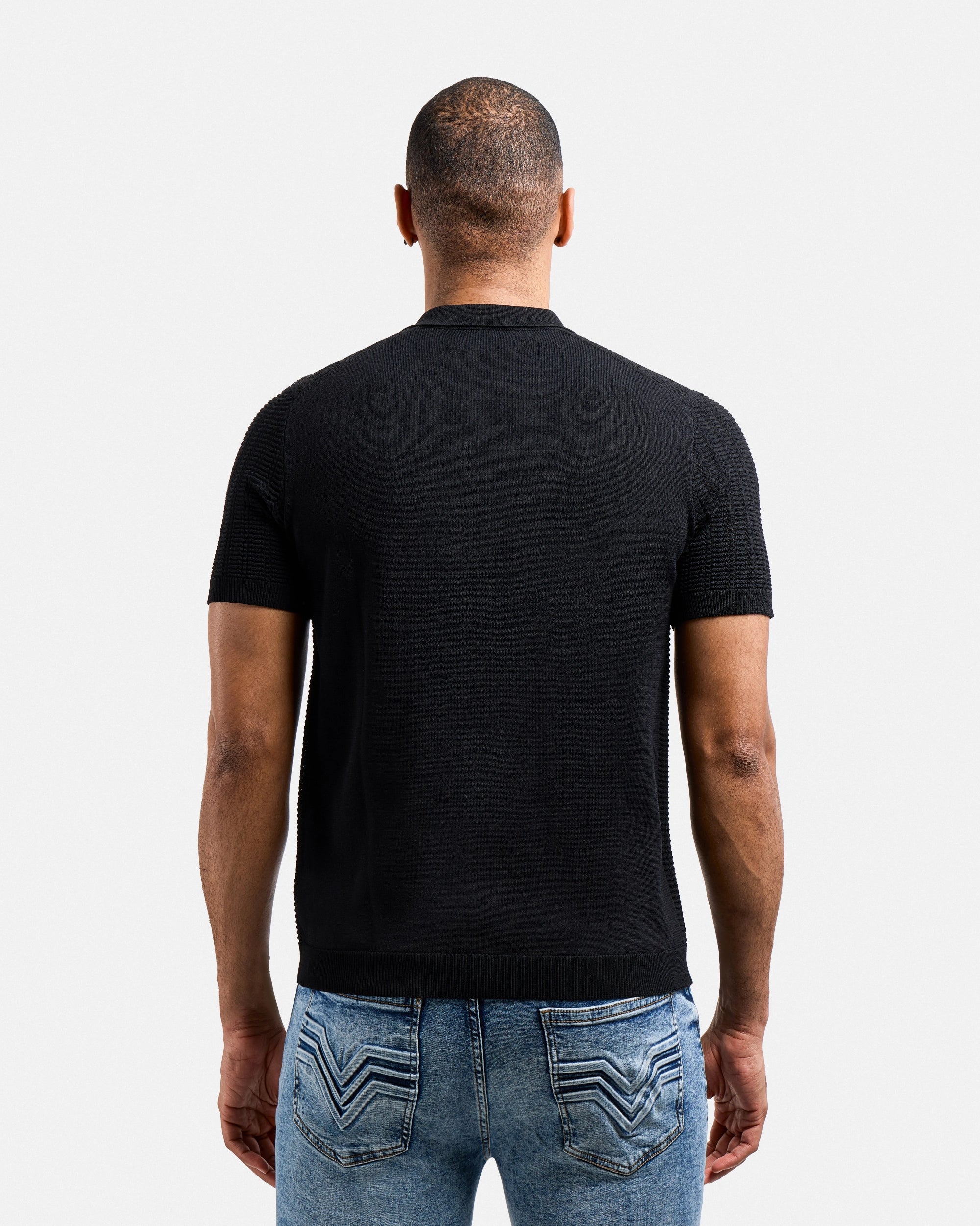 #XMW-34131 Rib Rows Johnny Sweater Polo-thumbmail-3