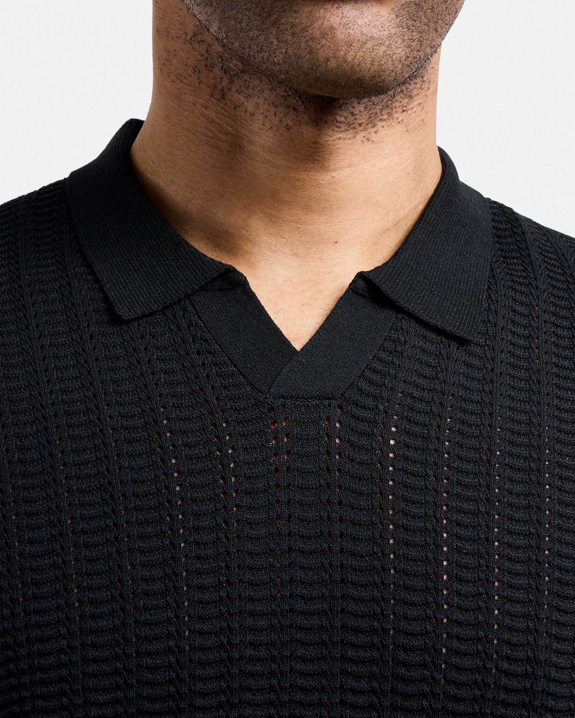 #XMW-34131 Rib Rows Johnny Sweater Polo-thumbmail-7