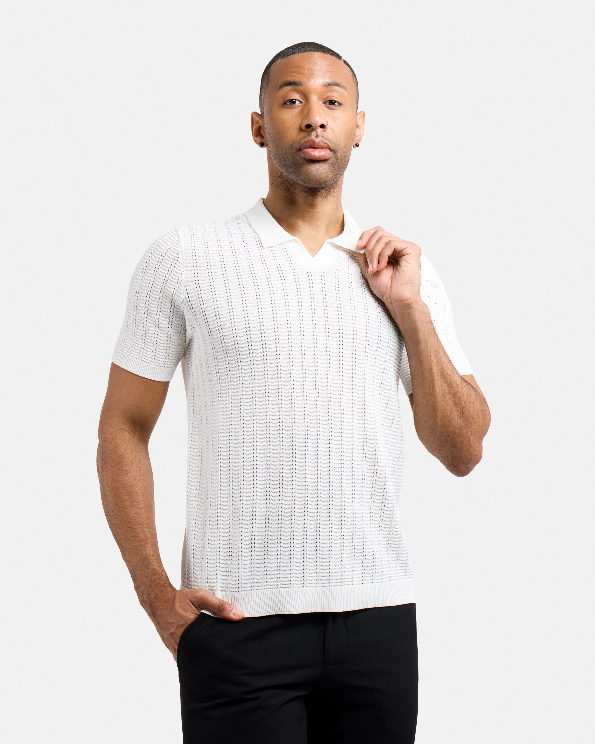 #XMW-34131 Rib Rows Johnny Sweater Polo-thumbmail-12