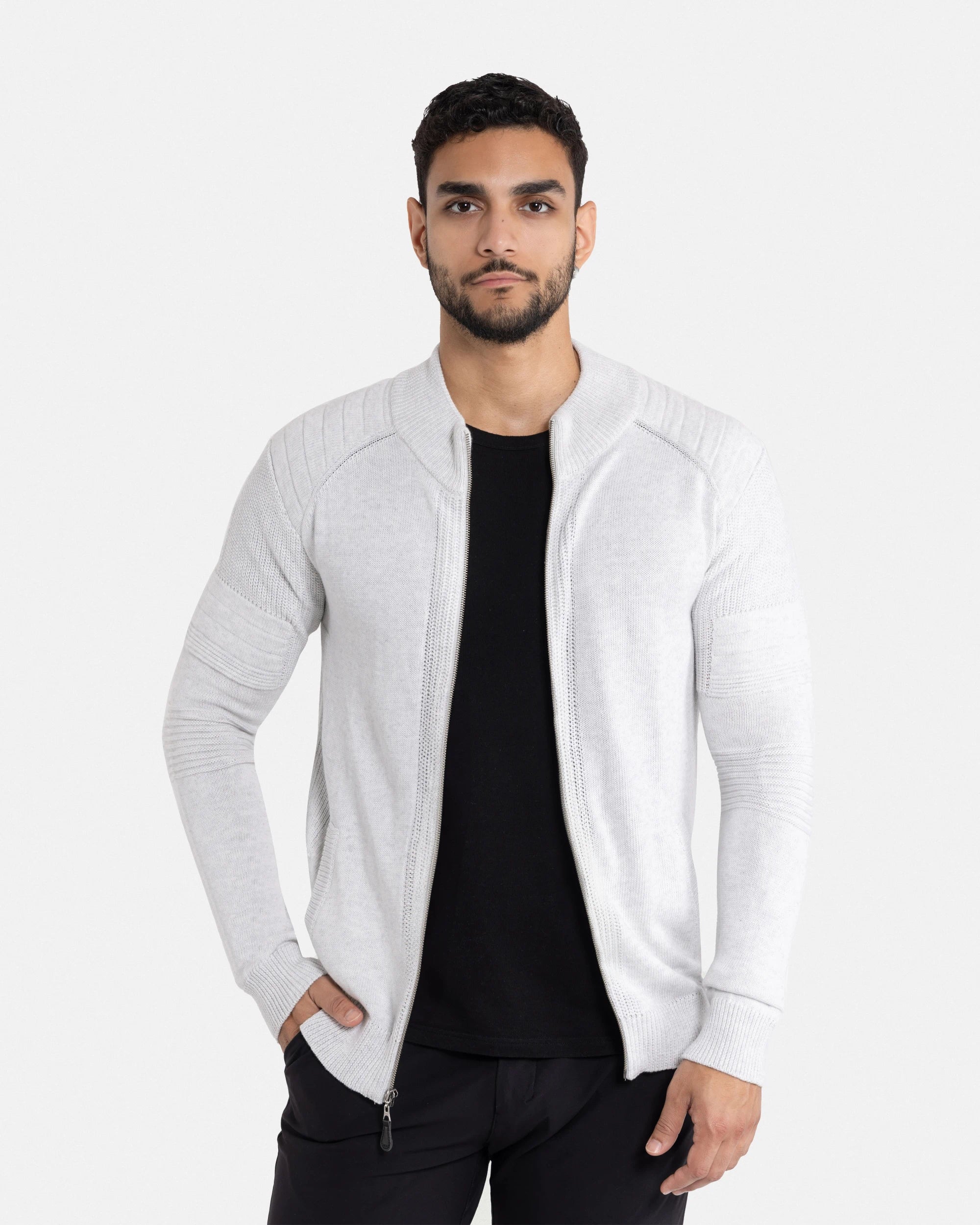 X RAY Men's Slim Fit Full-Zip Sweater Jacket Big & Tall Available