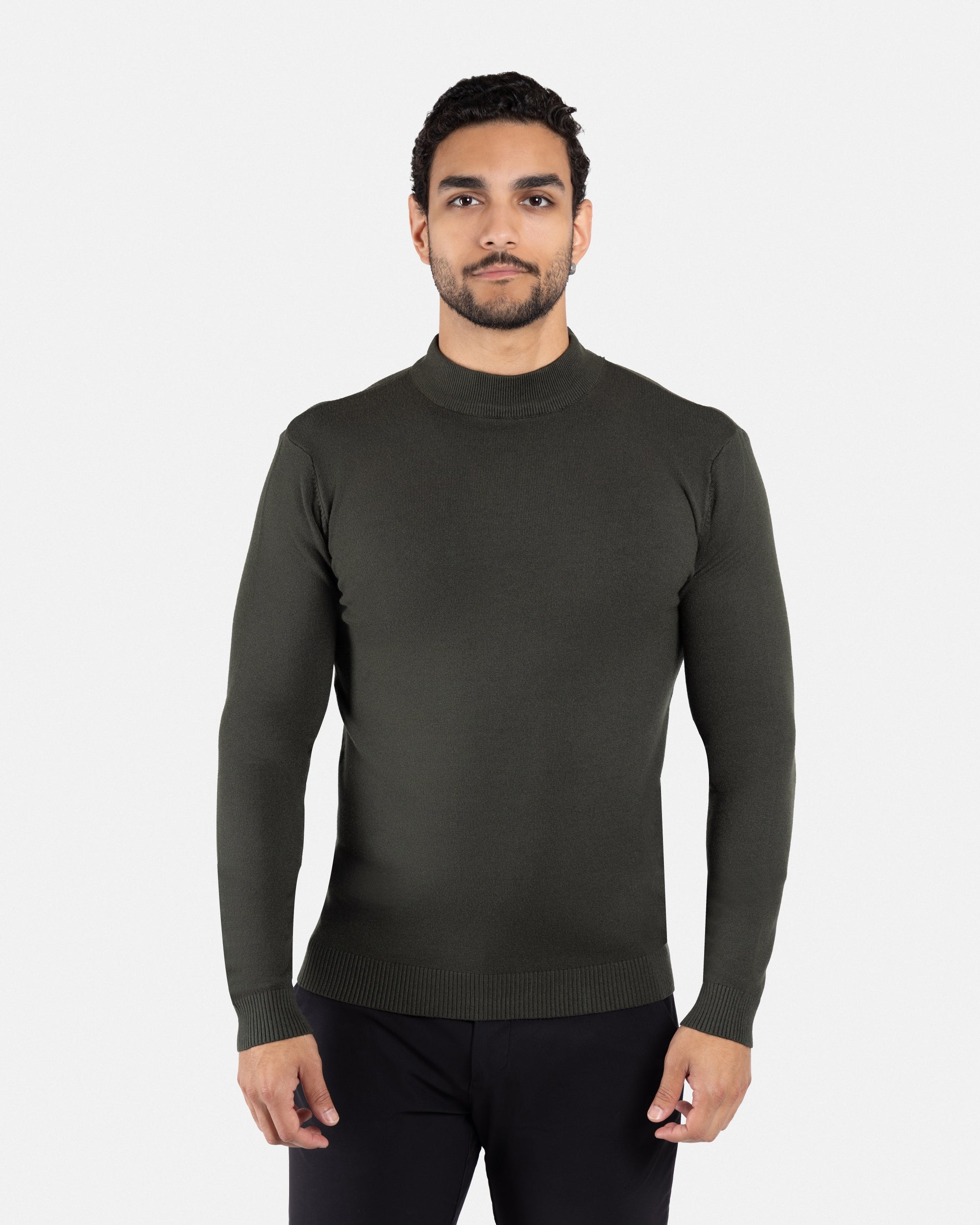 X RAY Men's Basic Casual Mockneck Sweater