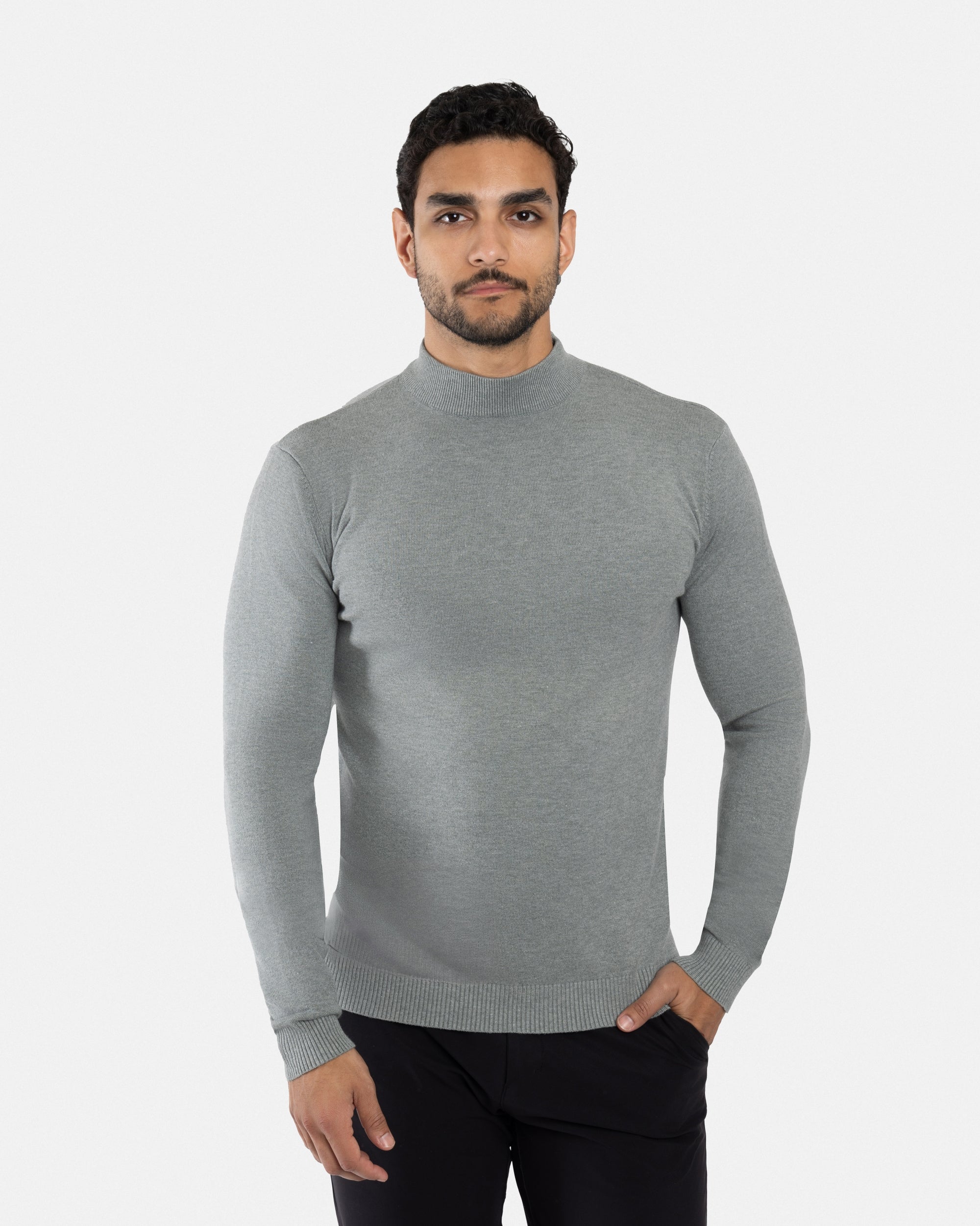 X RAY Men's Basic Casual Mockneck Sweater