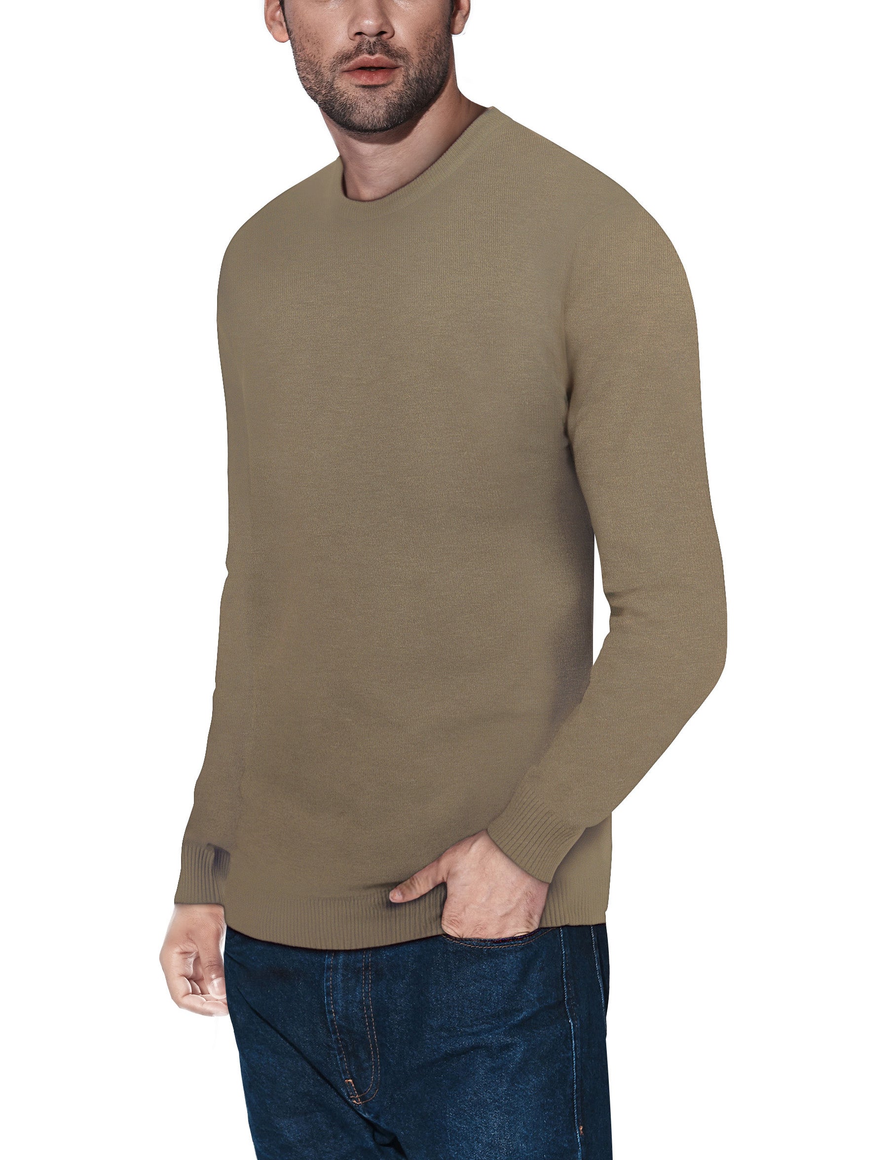  crewneck sweater  crewneck sweater men  dark brown sweatshirt light blue sweater men
