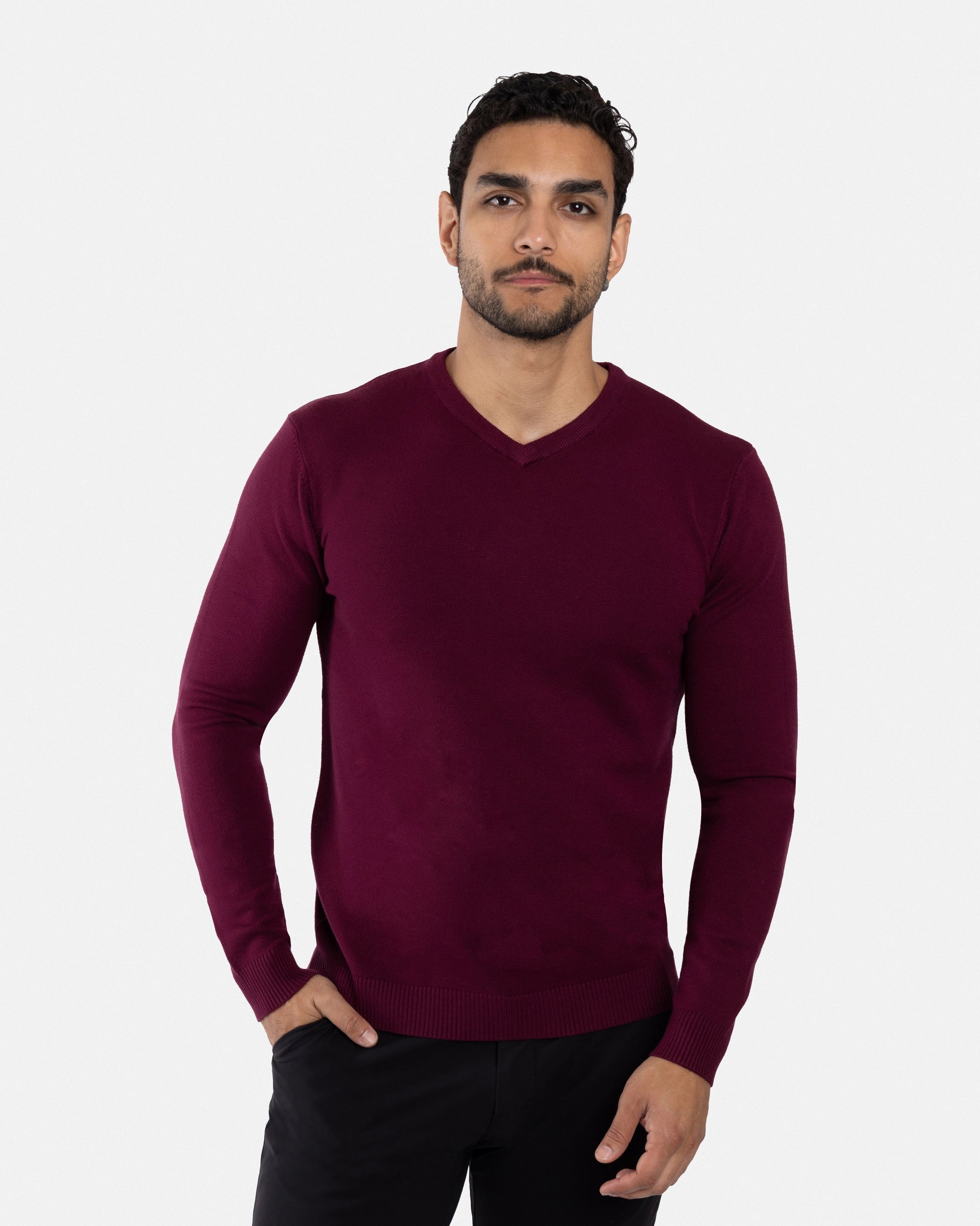 #XMW-39137 The Classic V-Neck Perfect Sweater
