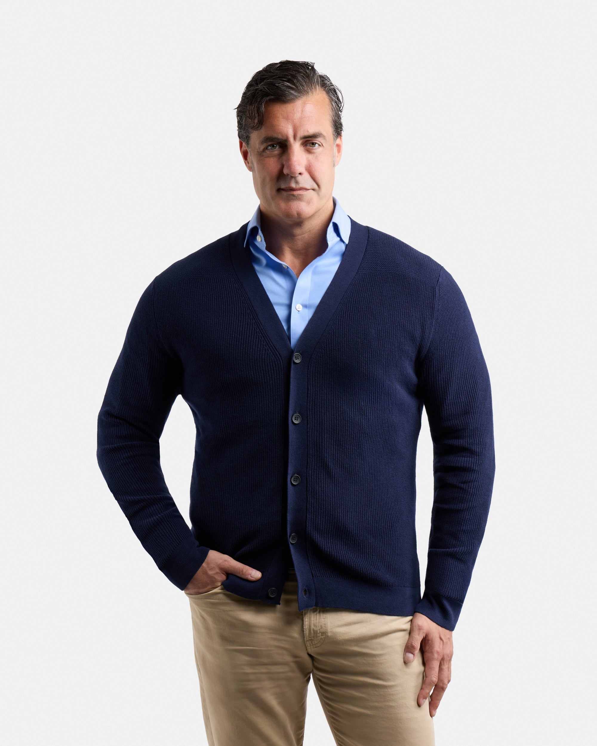 #XMW-39138 The Classic Cotton Cardigan