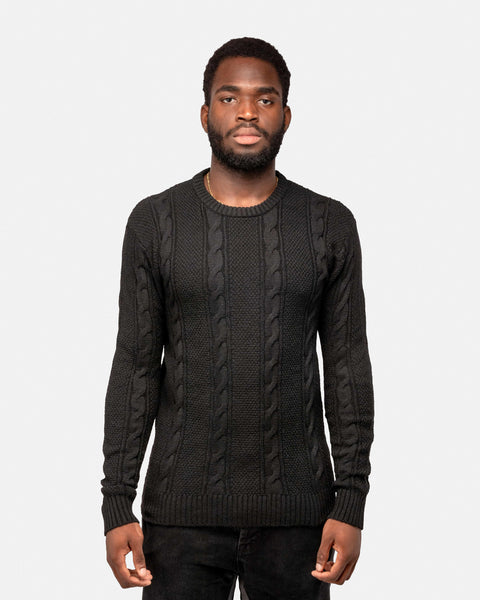 XRay Jeans Crewneck Cable Knitted Pullover Sweater – X-RAY JEANS