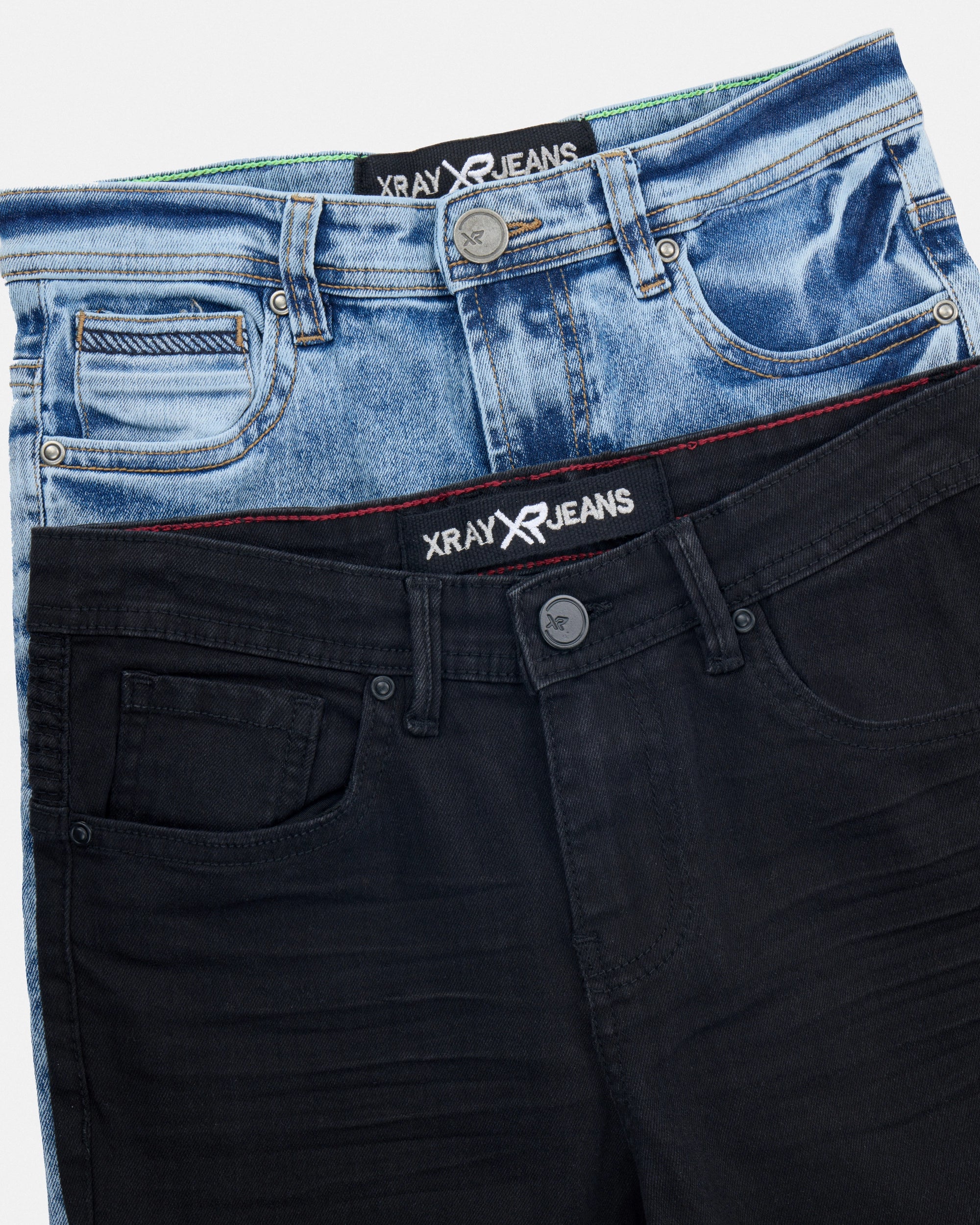 #XRDJ9100334 Boy's Rip & Repair Jeans (2 Pack)-thumbmail-3