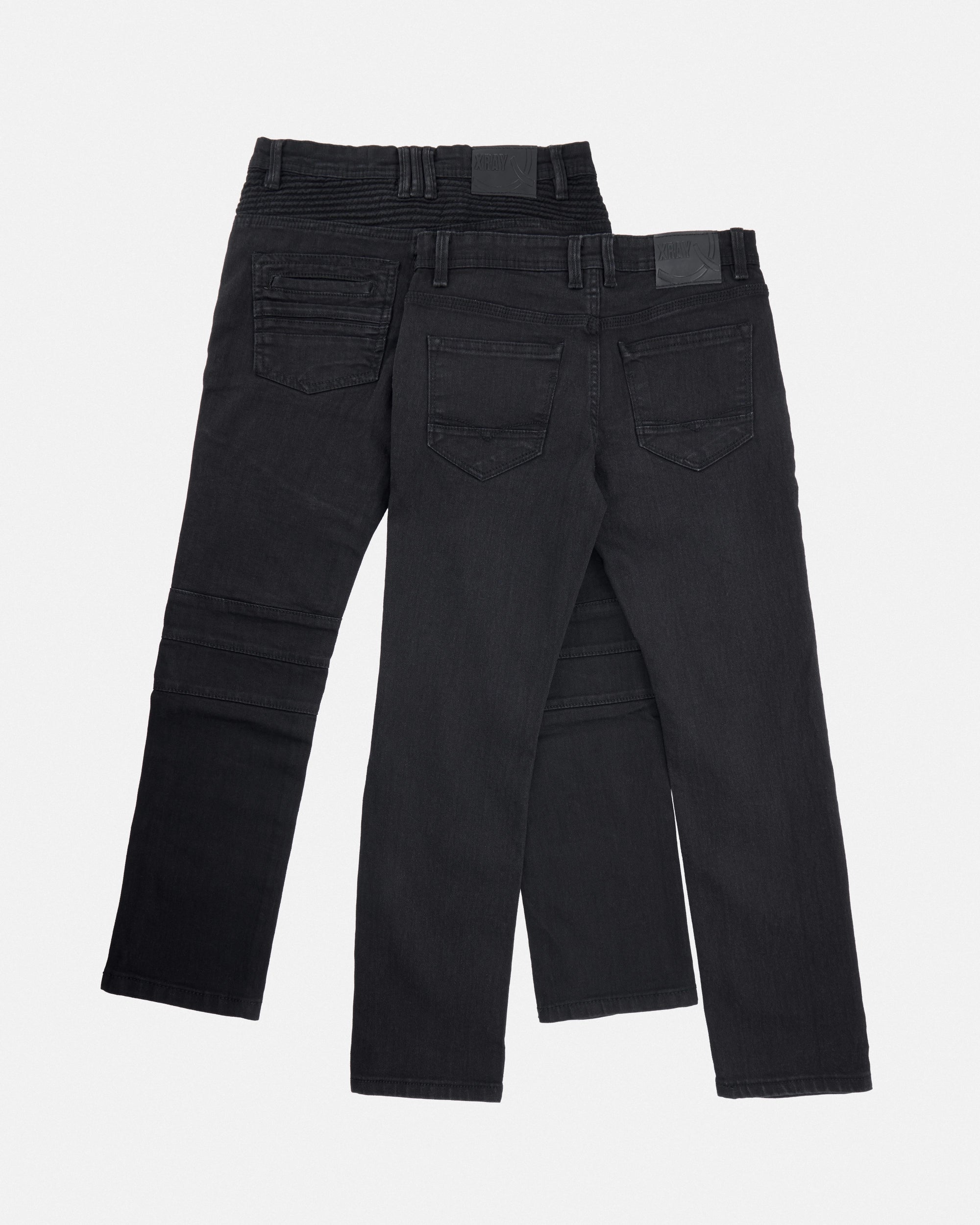 #XRDJ9100341 Boy's Rip & Repair Moto Jeans (2 Pack)