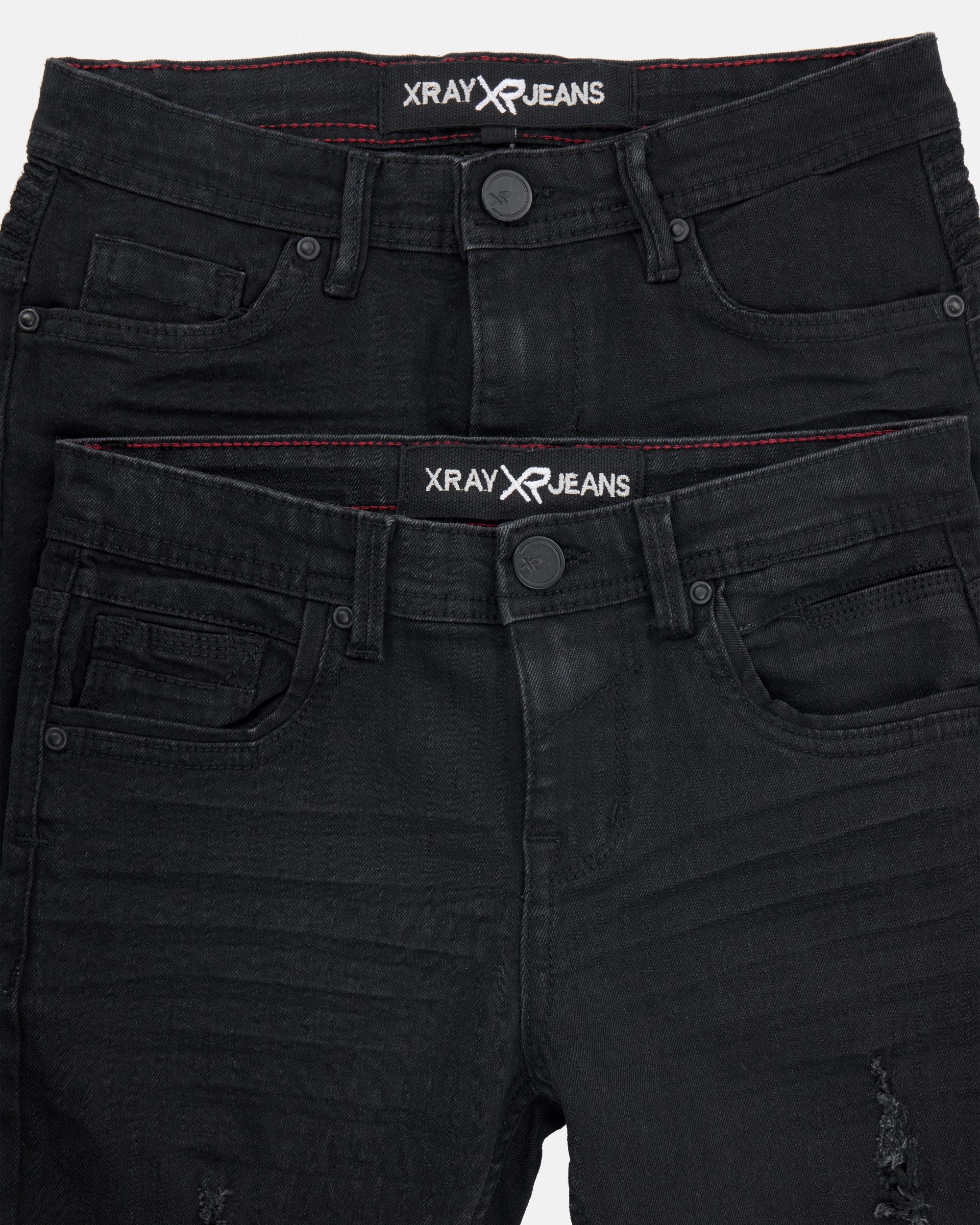 #XRDJ9100341 Boy's Rip & Repair Moto Jeans (2 Pack)-thumbmail-3