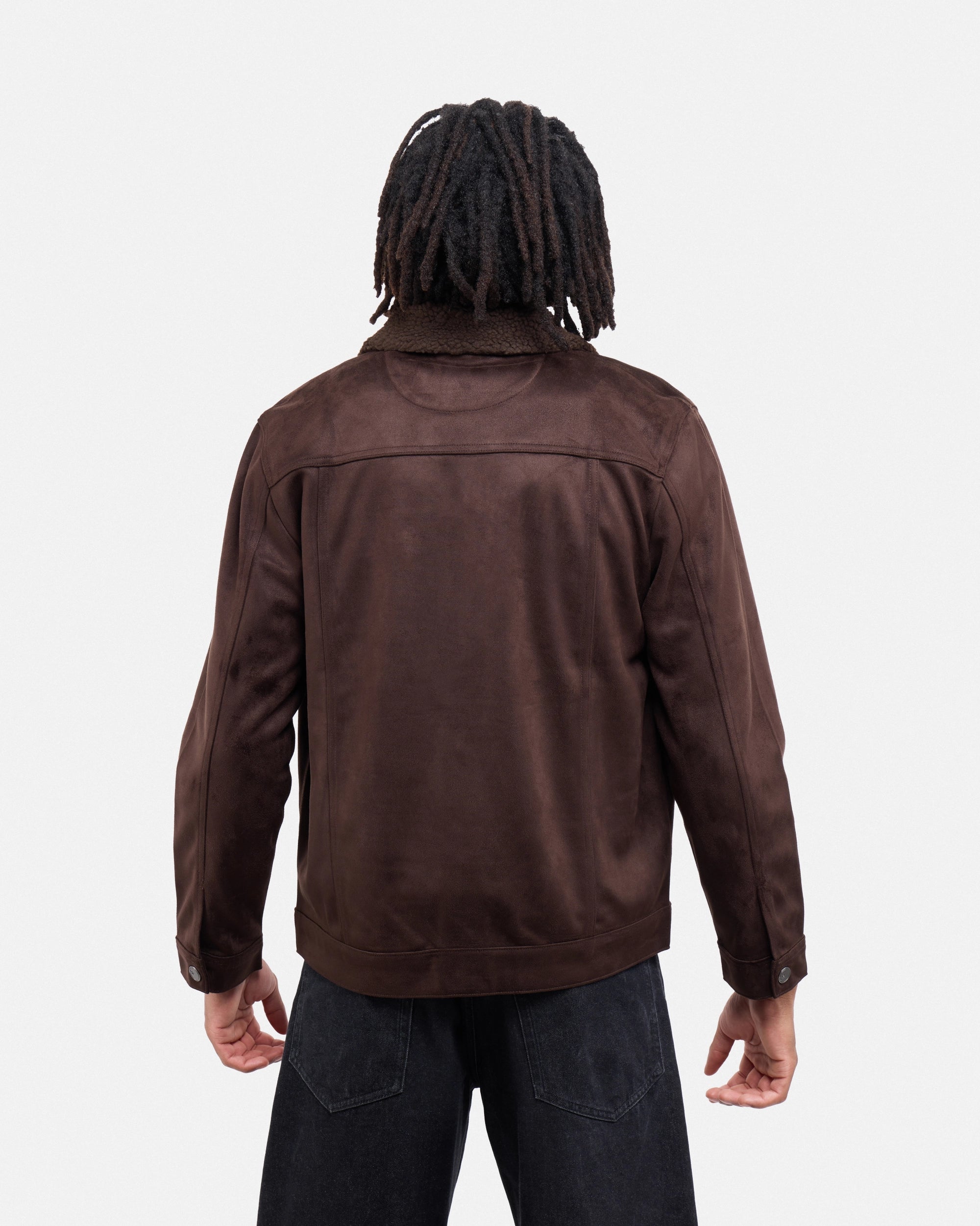 #XRJK5100483 Faux Suede Bomber Jacket-thumbmail-10