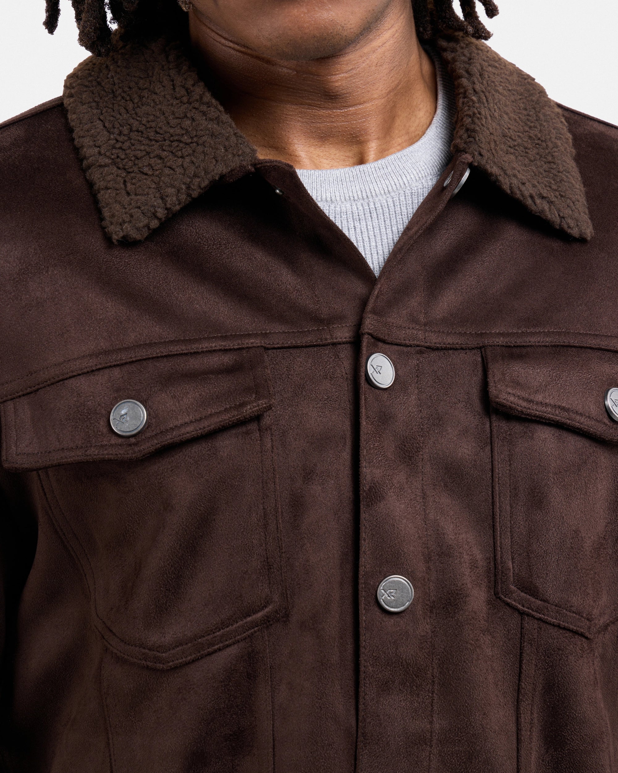 #XRJK5100483 Faux Suede Bomber Jacket-thumbmail-14