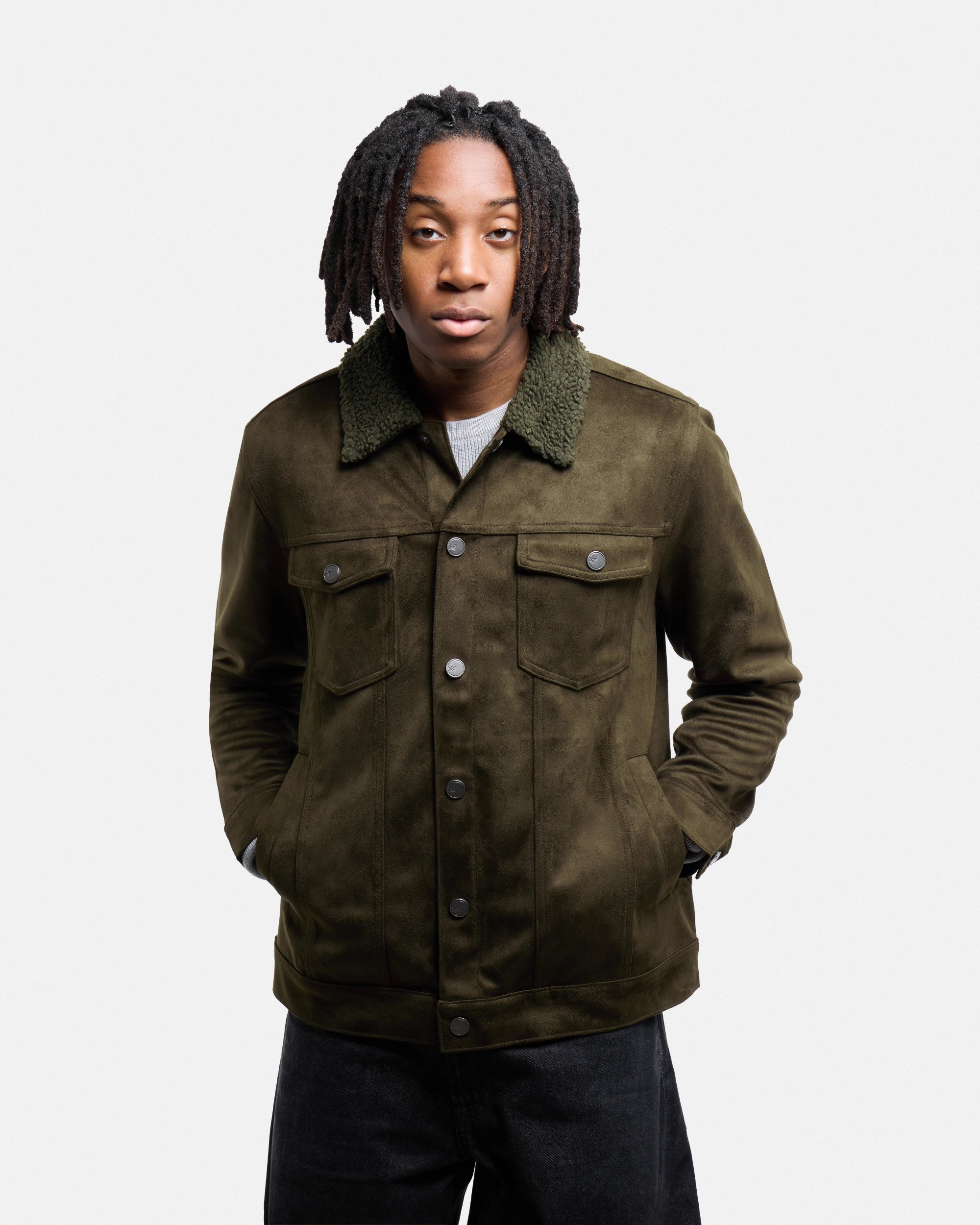 #XRJK5100483 Faux Suede Bomber Jacket-thumbmail-21