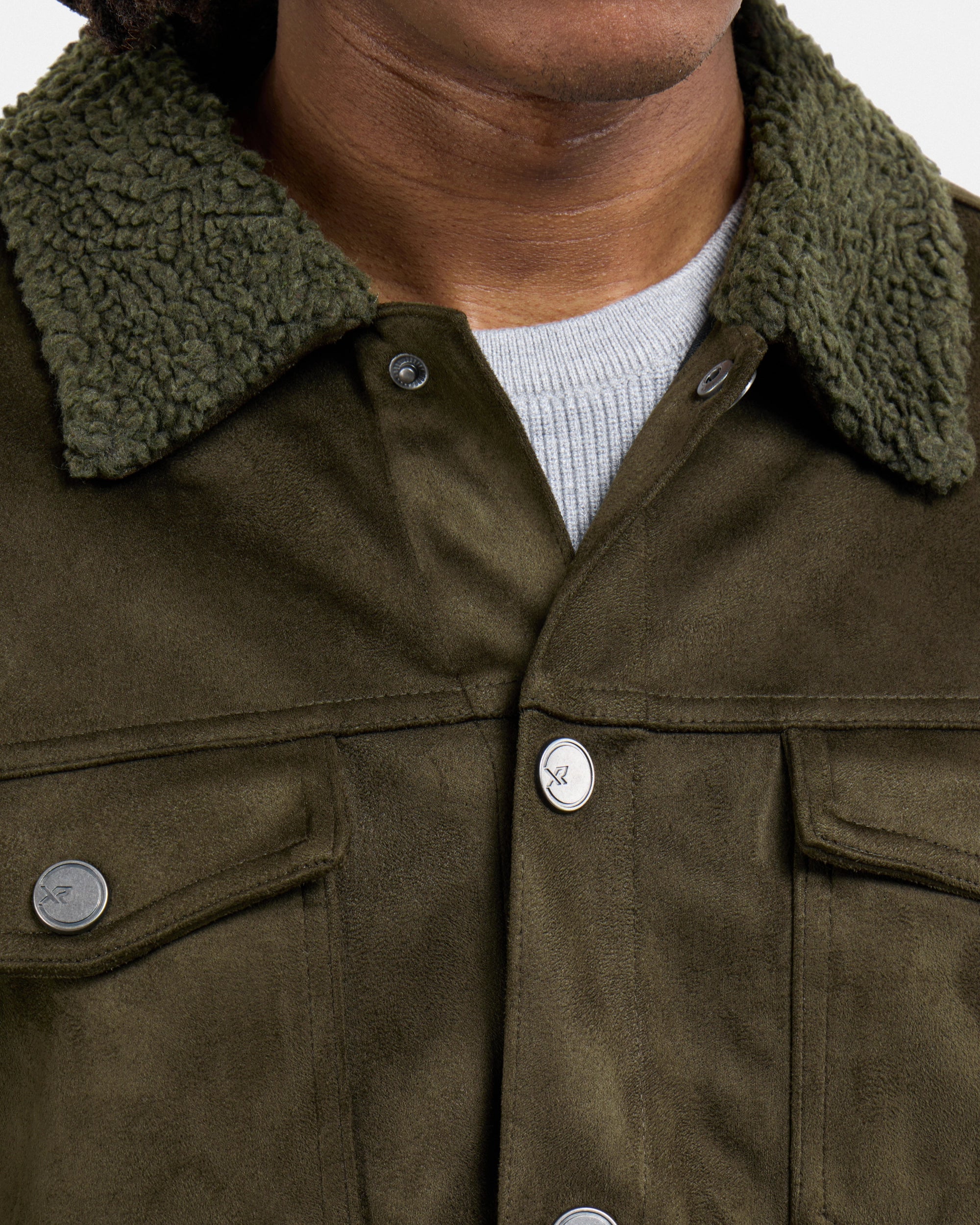 #XRJK5100483 Faux Suede Bomber Jacket-thumbmail-22