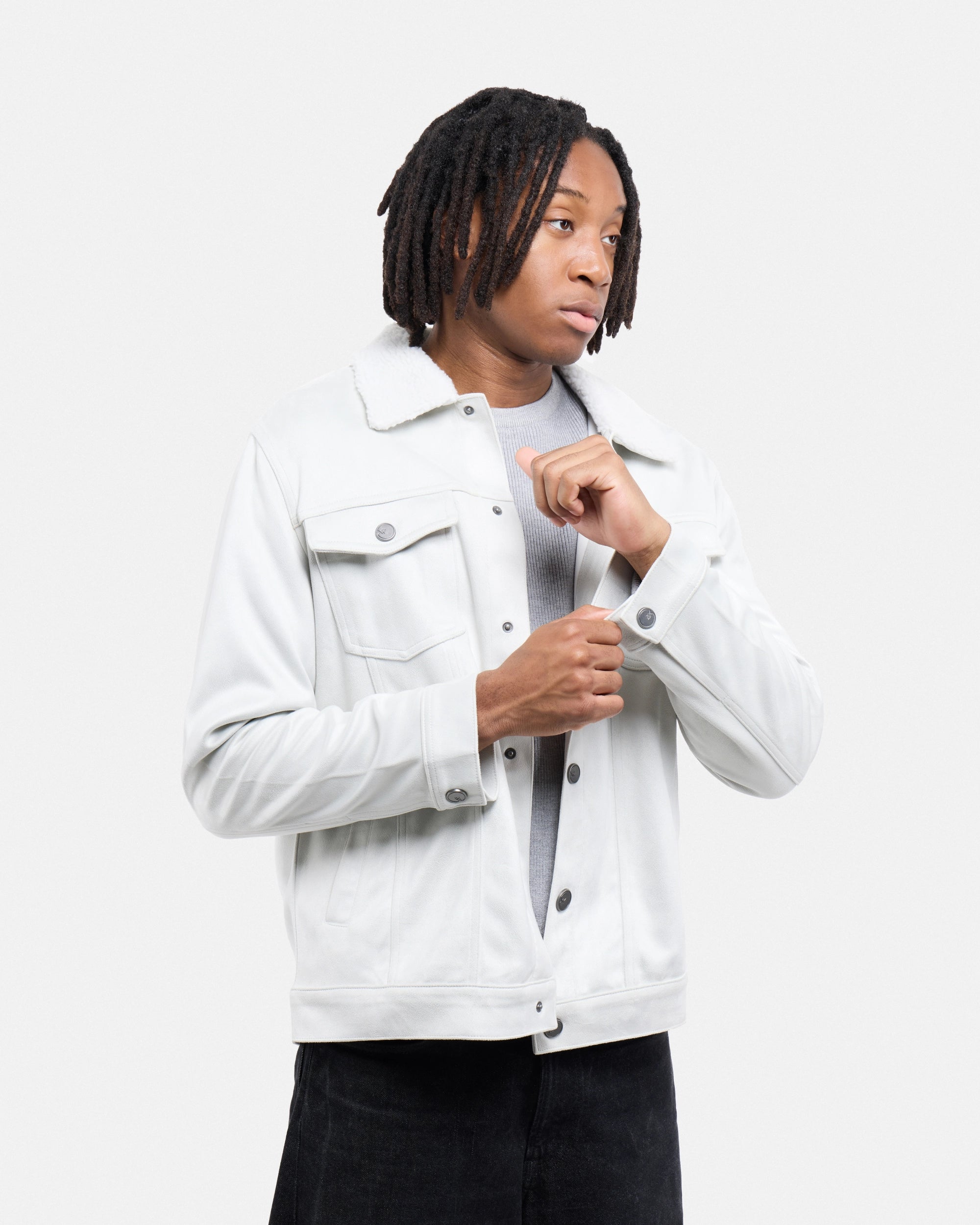 #XRJK5100483 Faux Suede Bomber Jacket-thumbmail-27