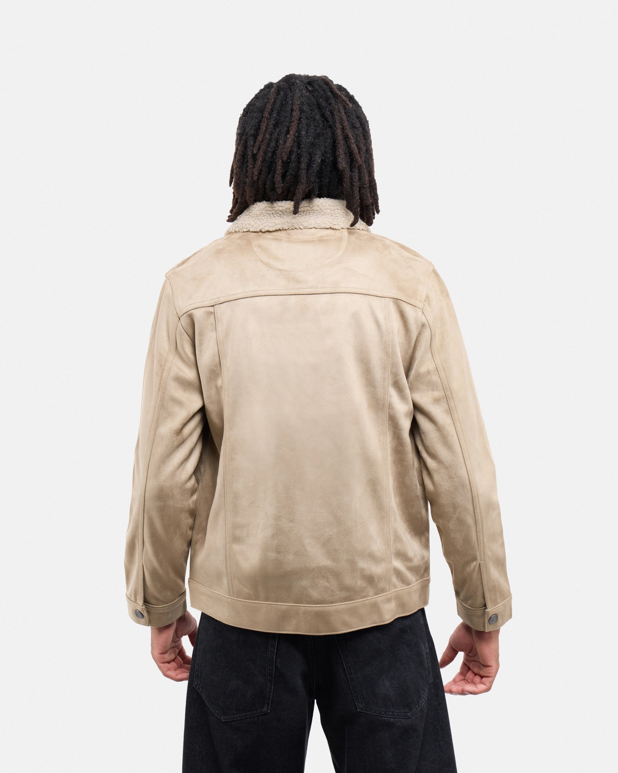 #XRJK5100483 Faux Suede Bomber Jacket-thumbmail-34