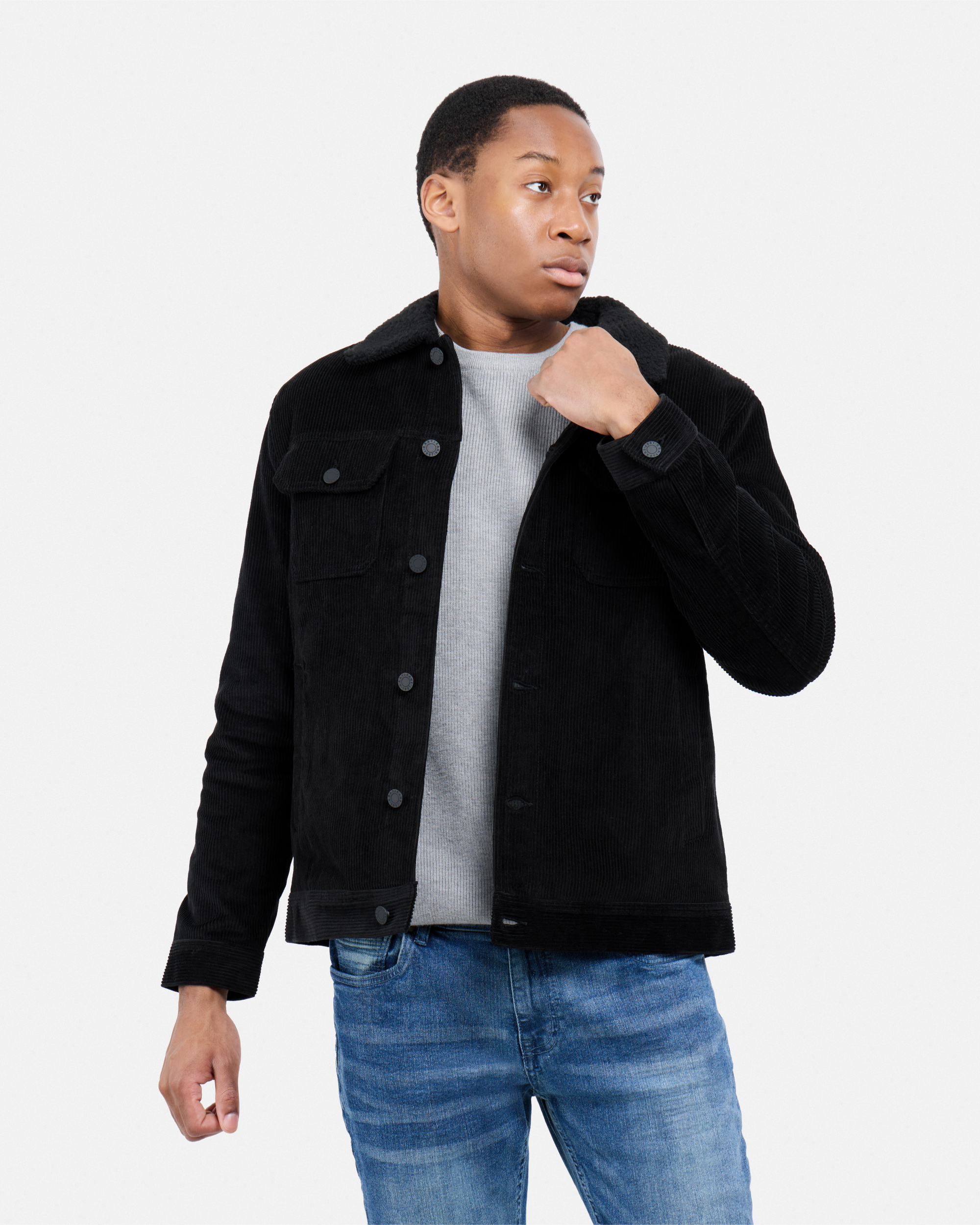 #XRJK5100558 Corduroy Trucker Jacket-thumbmail-4