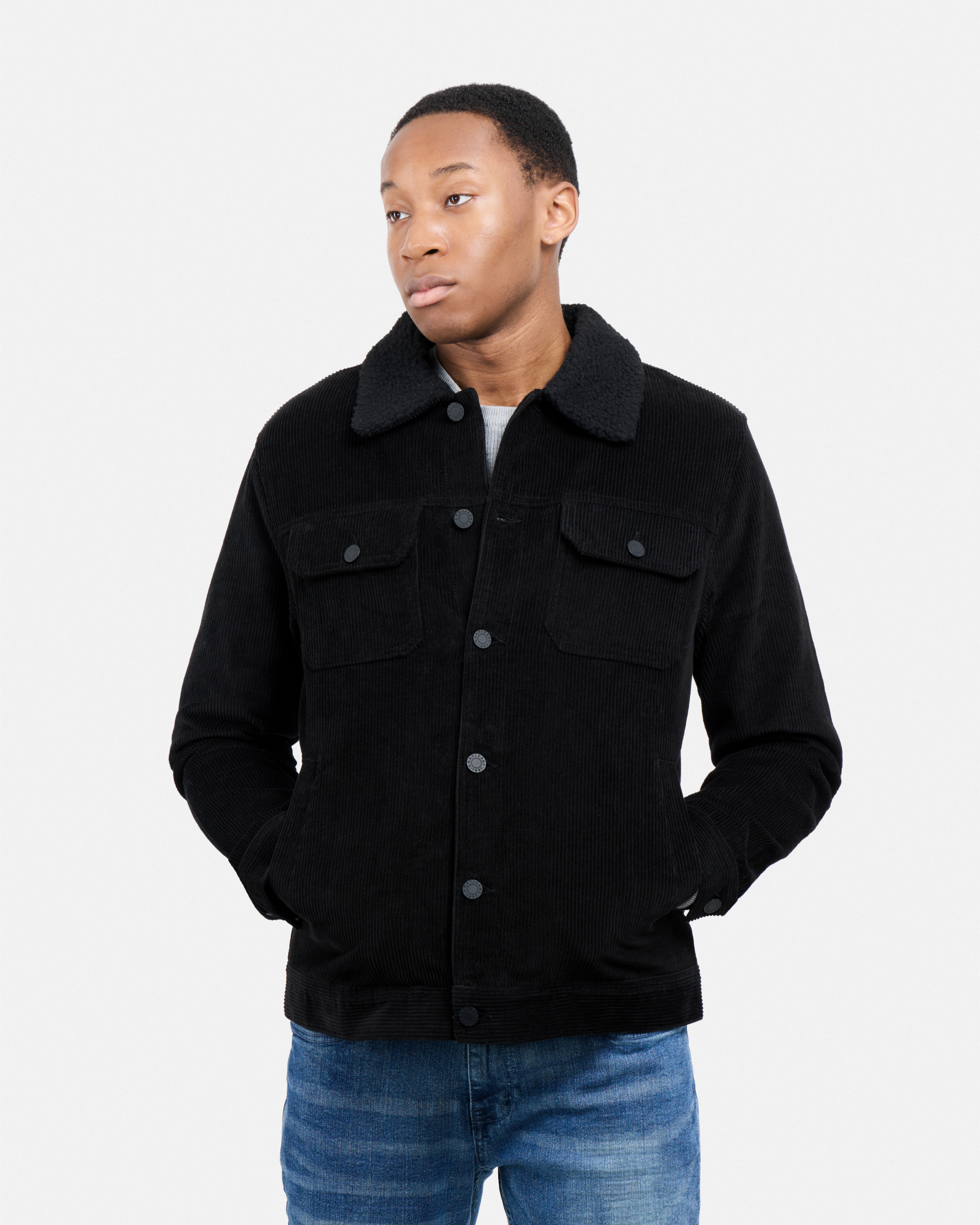 #XRJK5100558 Corduroy Trucker Jacket-thumbmail-5