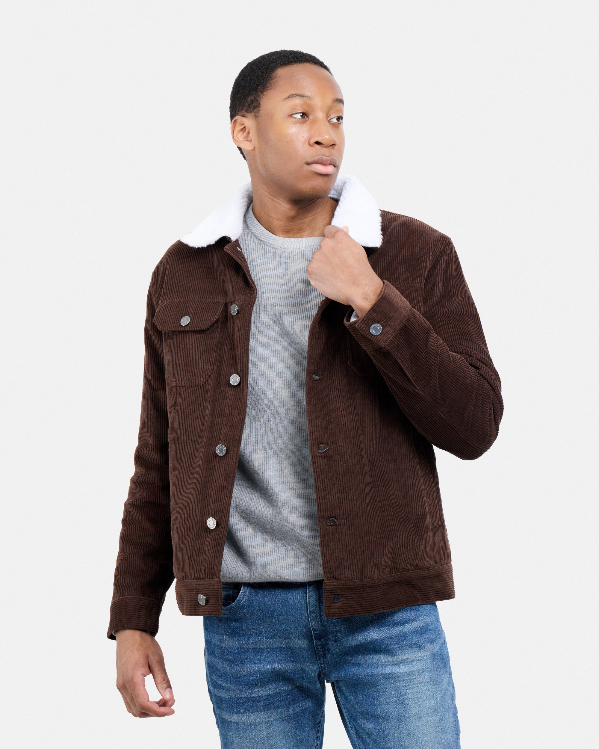 #XRJK5100558 Corduroy Trucker Jacket-thumbmail-13