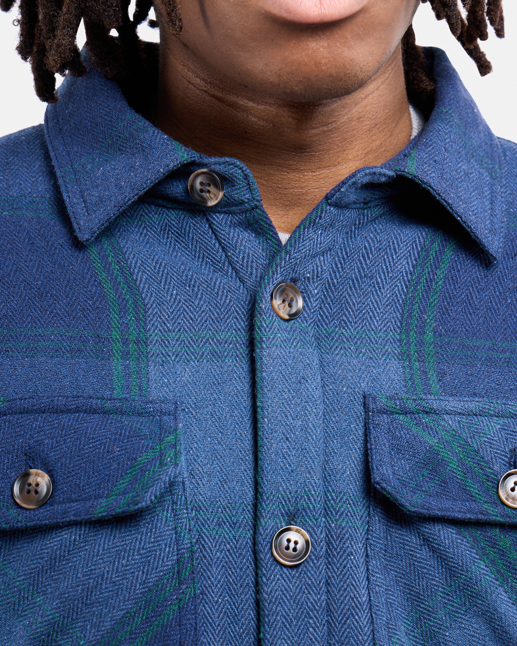 #XRJK5100572 Sherpa Lined Plaid Shirt Jacket-thumbmail-16