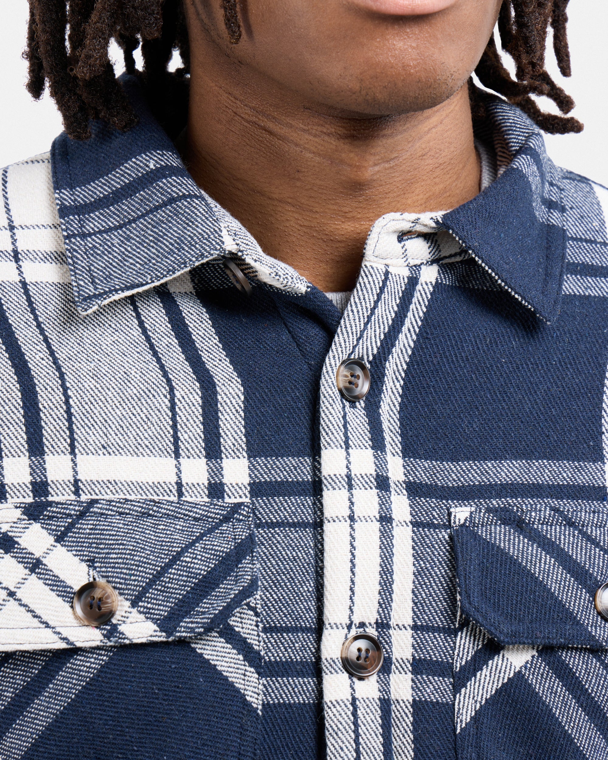 #XRJK5100572 Sherpa Lined Plaid Shirt Jacket-thumbmail-33