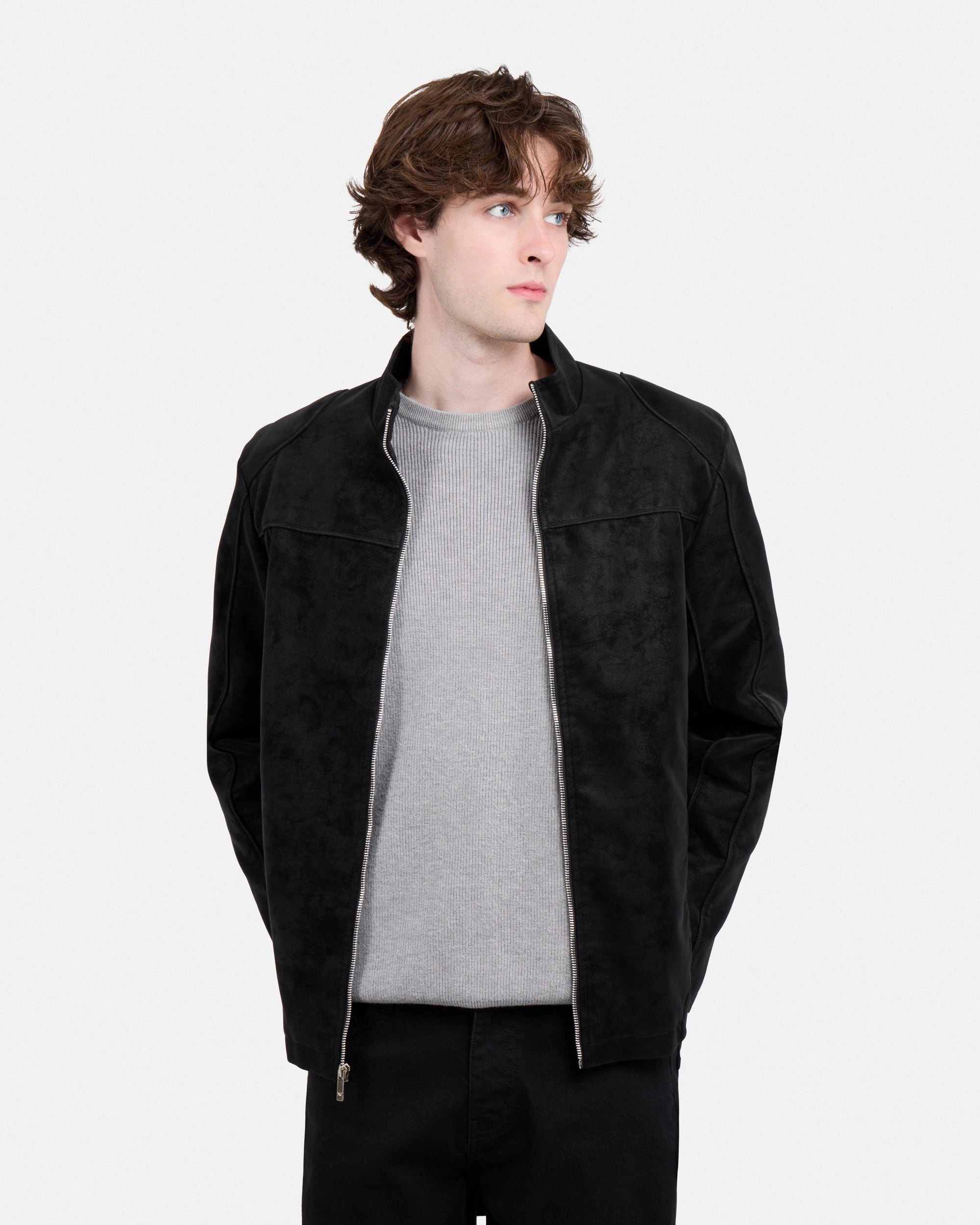 Men's Full-Zip Moto PU Jacket-thumbmail-10