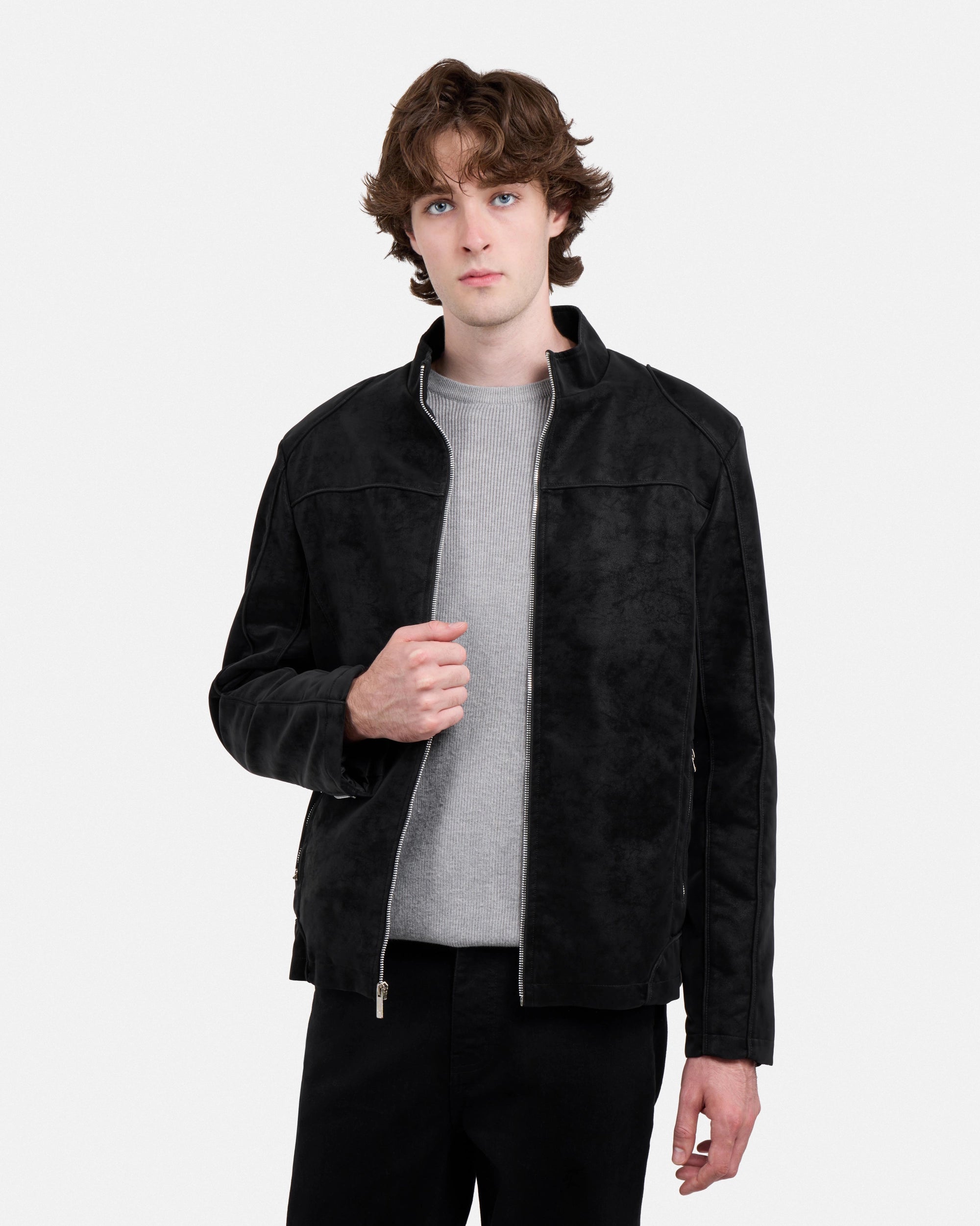 Men's Full-Zip Moto PU Jacket-thumbmail-13