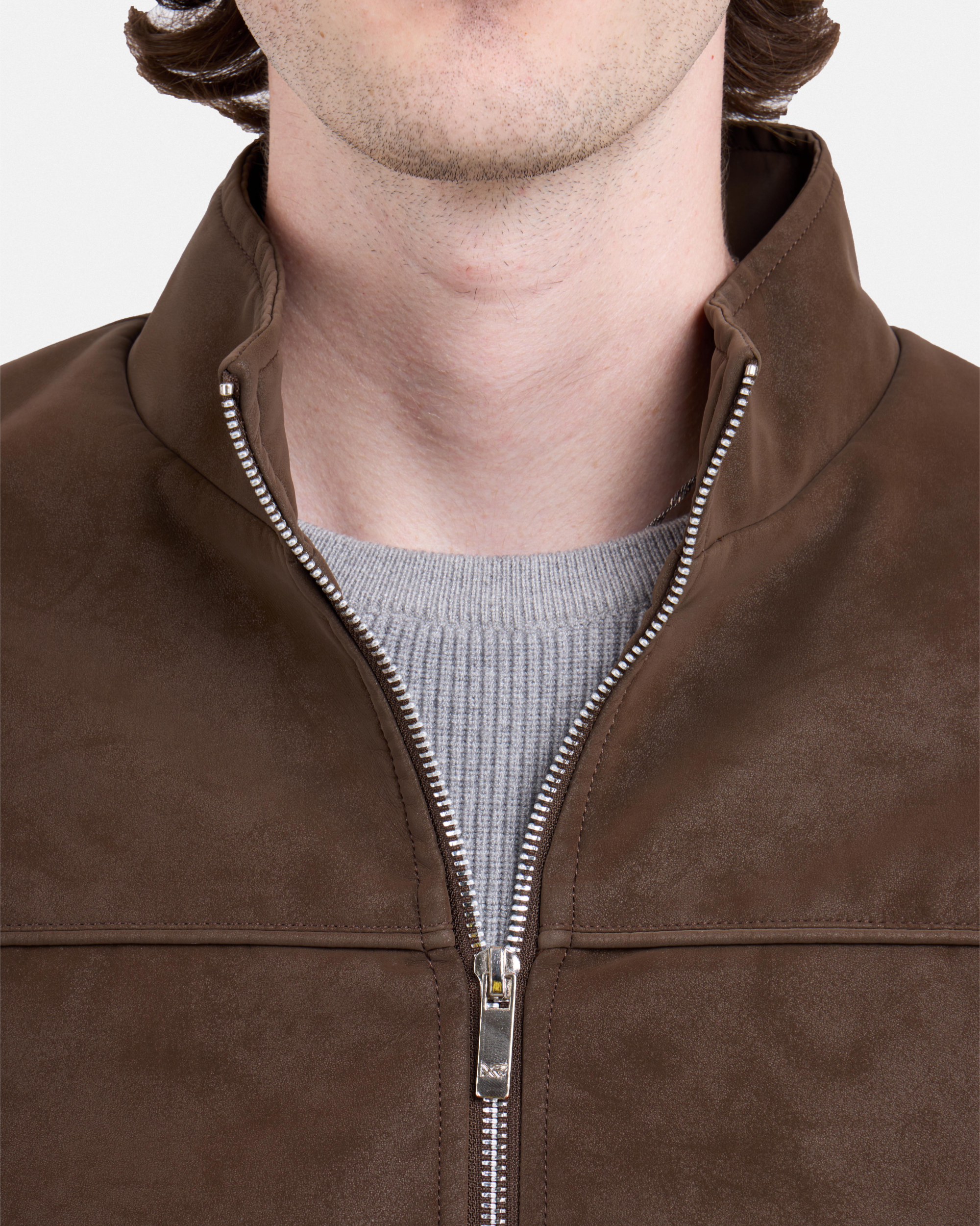 Men's Full-Zip Moto PU Jacket-thumbmail-24