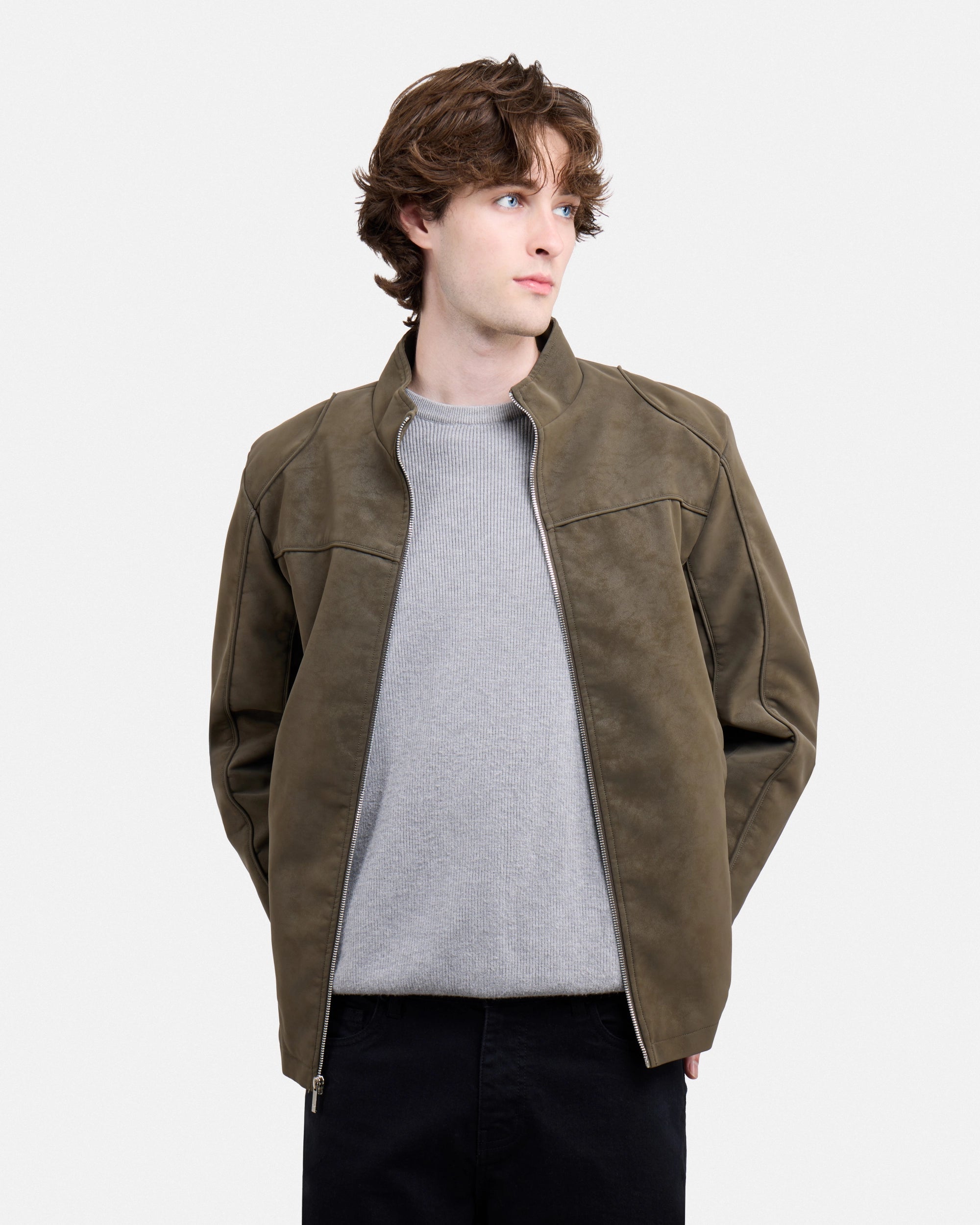 Men's Full-Zip Moto PU Jacket-thumbmail-28