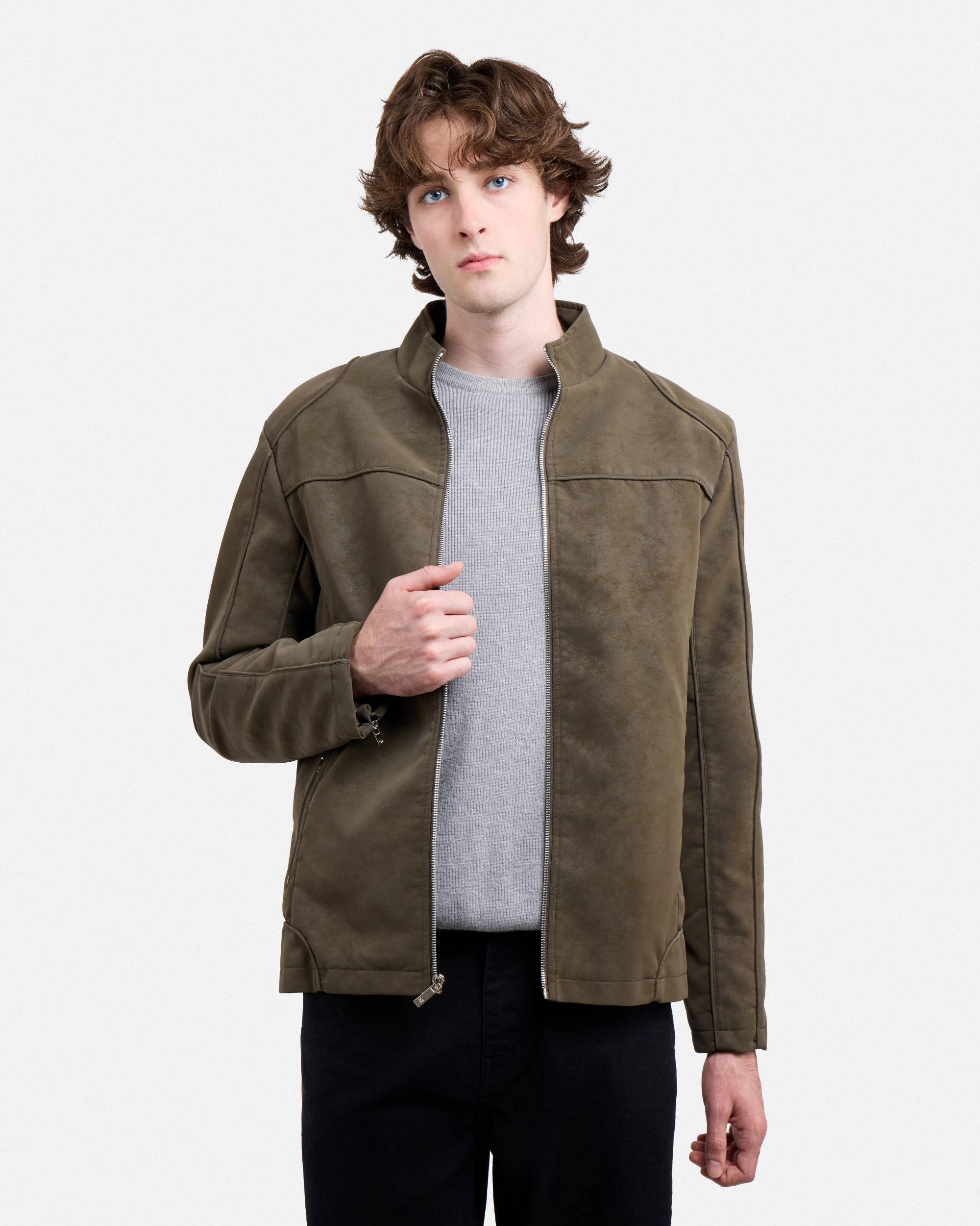 Men's Full-Zip Moto PU Jacket-thumbmail-32