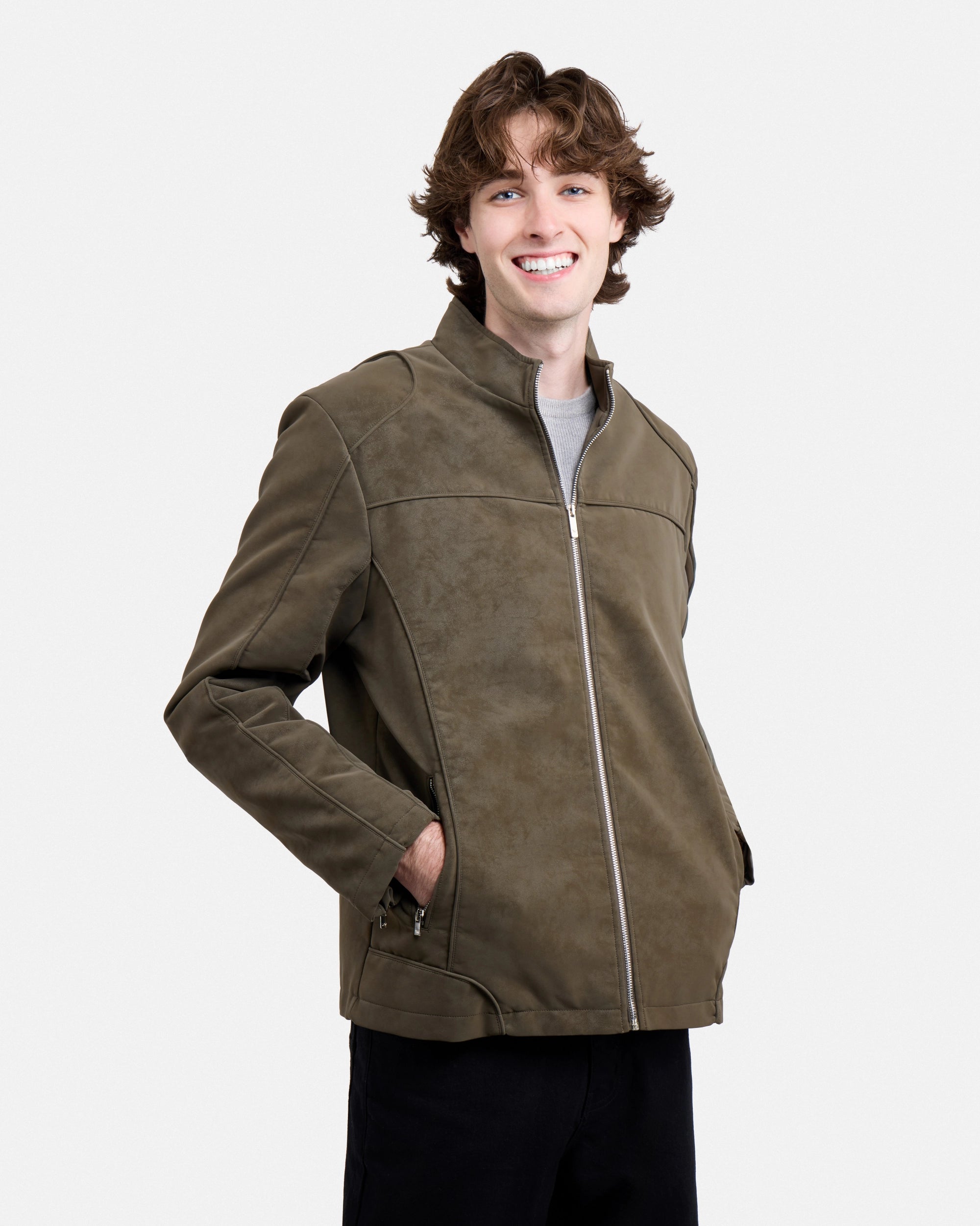 Men's Full-Zip Moto PU Jacket-thumbmail-31