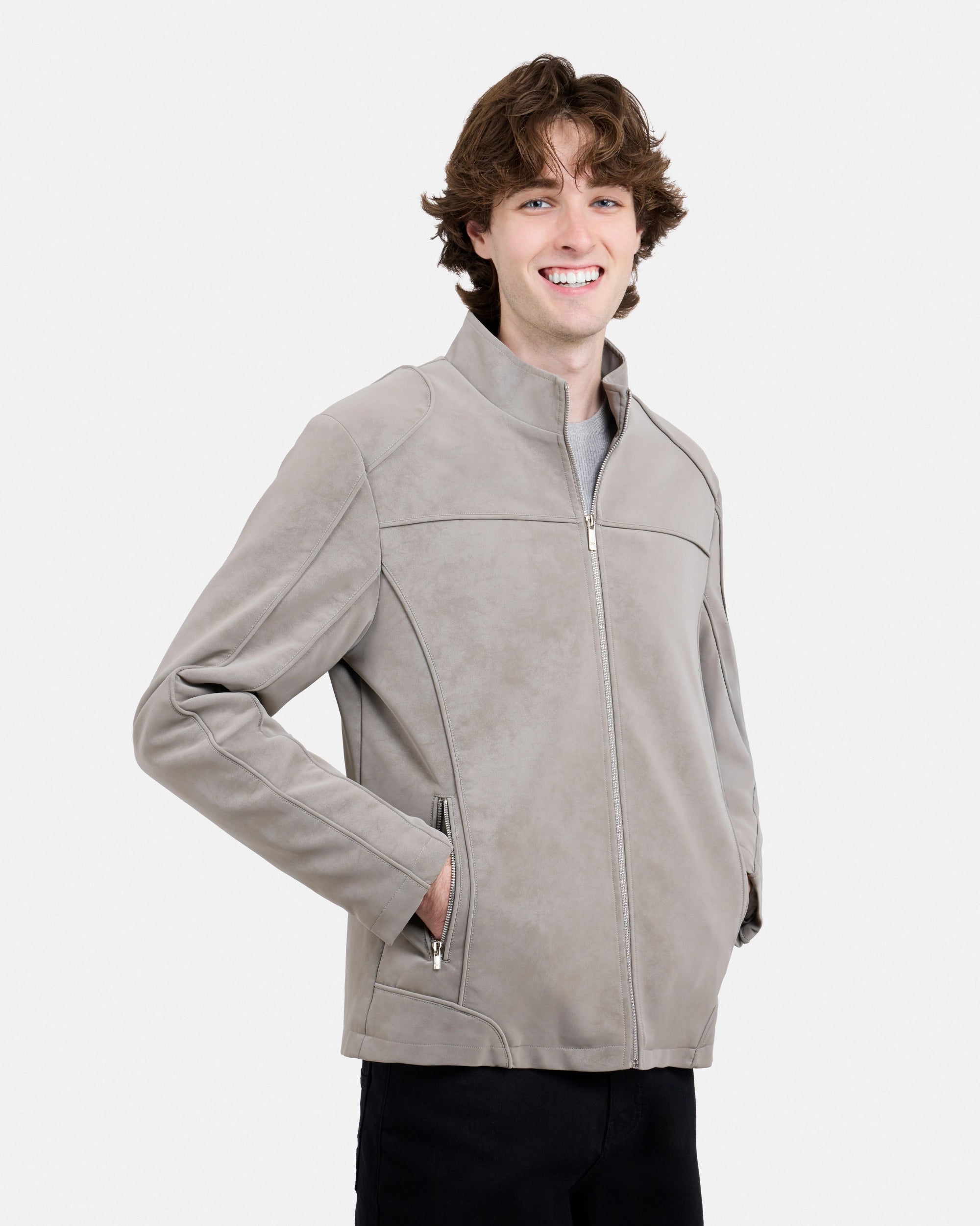 Men's Full-Zip Moto PU Jacket-thumbmail-41