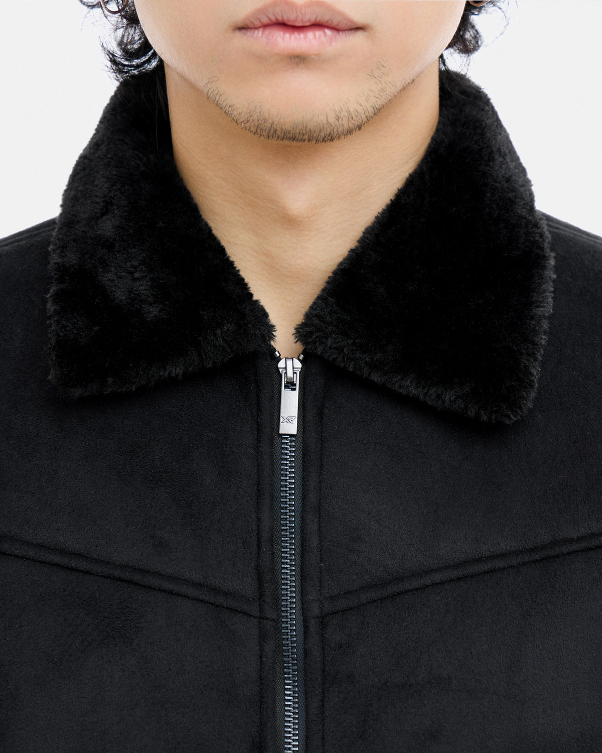 #XRJKM5101437 Suede Bomber Jacket-thumbmail-6