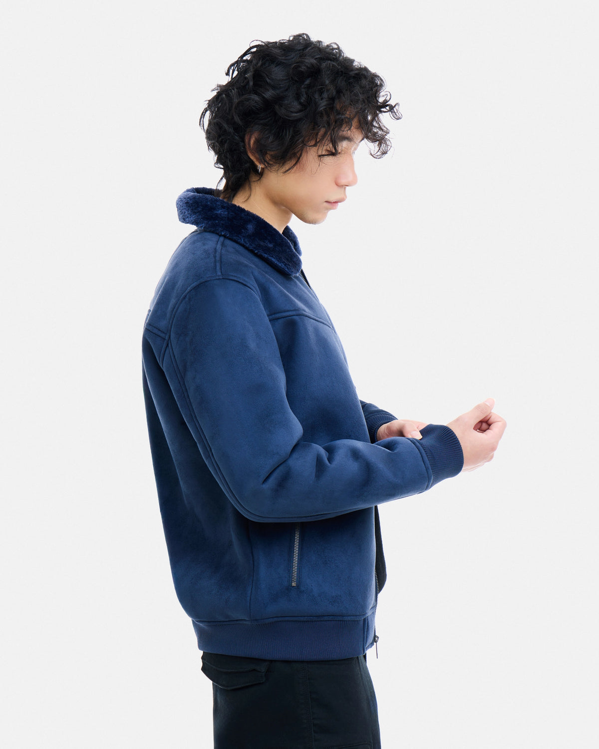 #XRJKM5101437 Suede Bomber Jacket-thumbmail-19