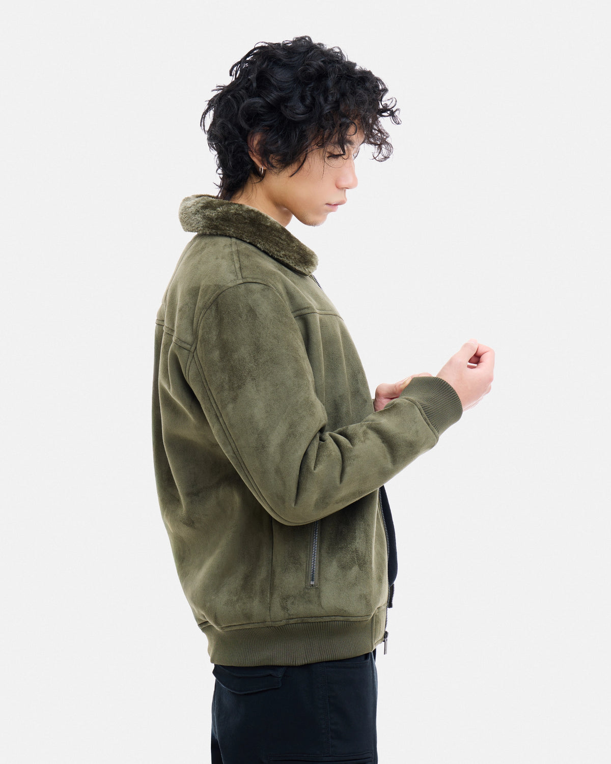 #XRJKM5101437 Suede Bomber Jacket-thumbmail-27