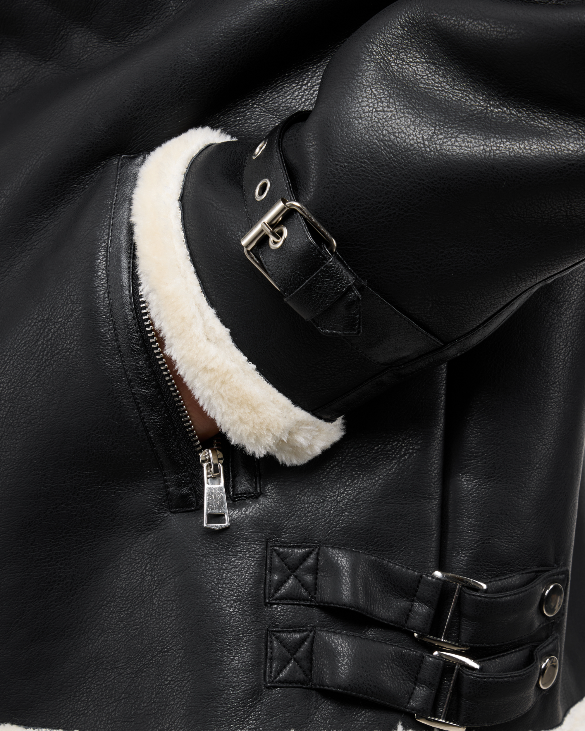 Men's Faux Shearling Aviator Jacket-thumbmail-7