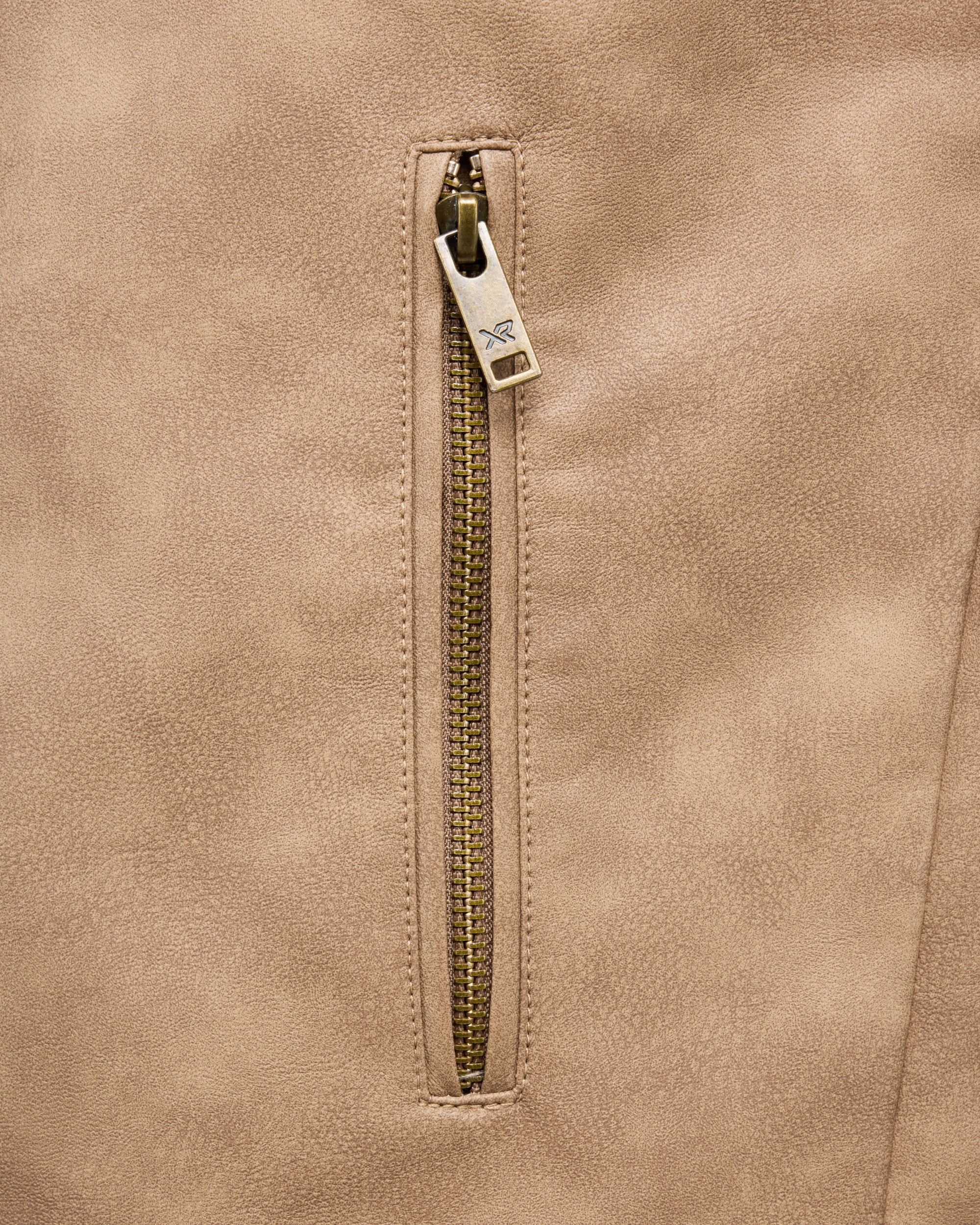 Men's PU Jacket With Faux Shearling Collar And Lining-thumbmail-8
