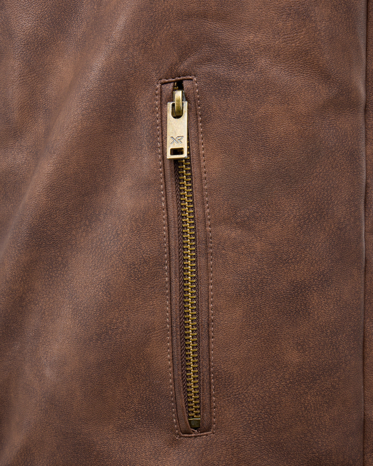 Men's PU Jacket With Faux Shearling Collar And Lining-thumbmail-16