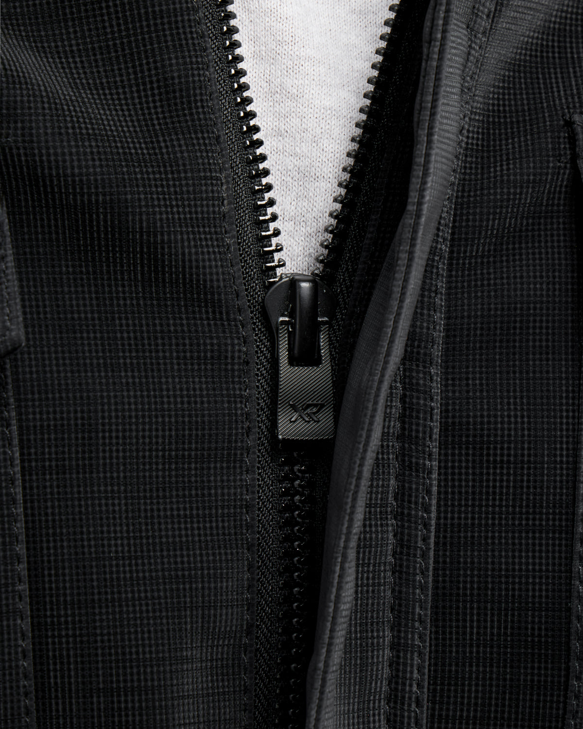 Men's Full-Zip PU Jacket With Faux Shearling Lining-thumbmail-6