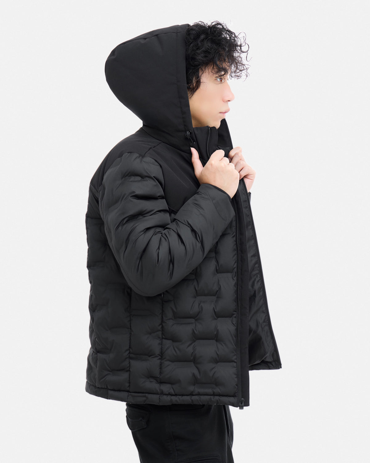 Men's Full-Zip Hooded Puffer Jacket-thumbmail-3