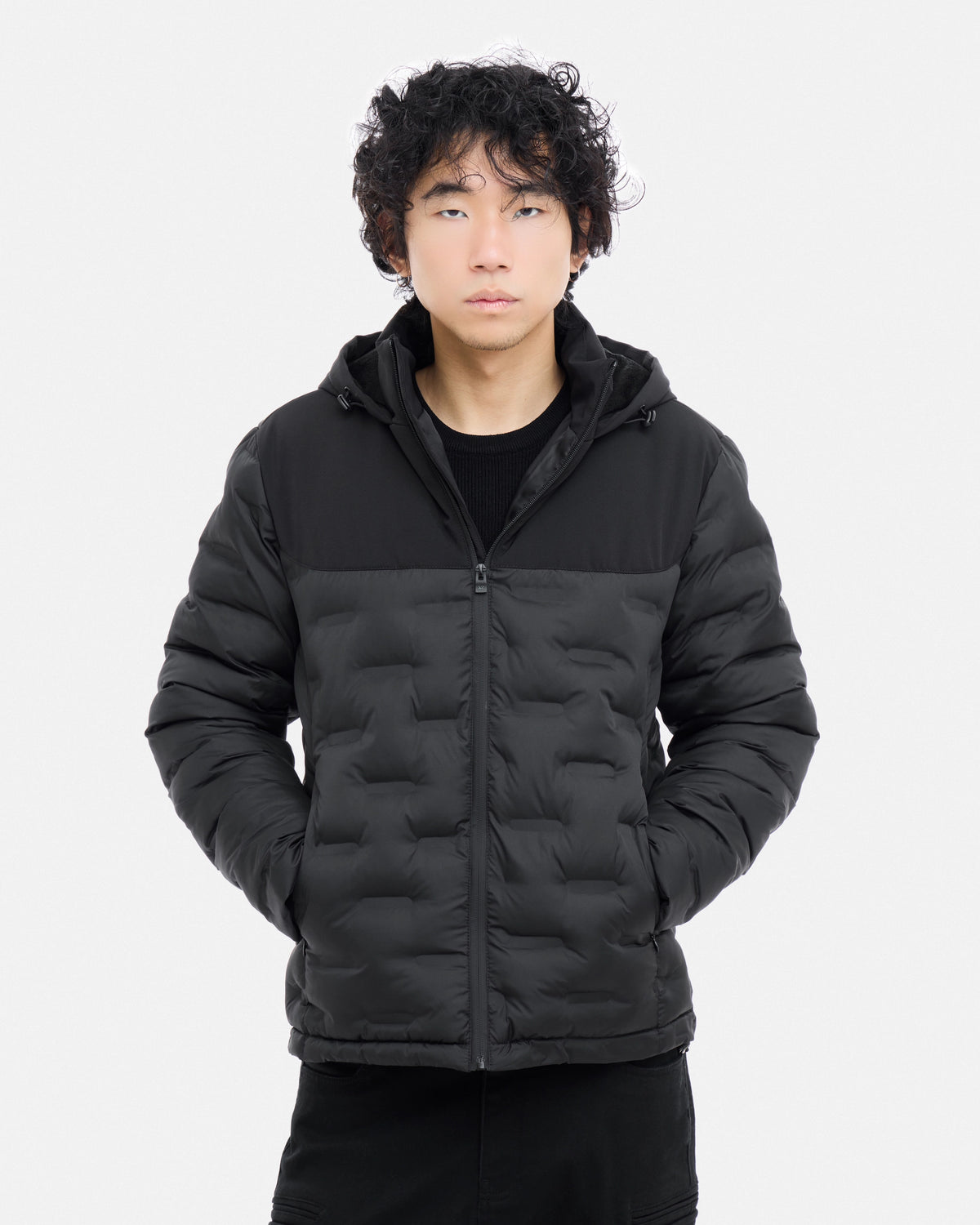Men's Full-Zip Hooded Puffer Jacket-thumbmail-5