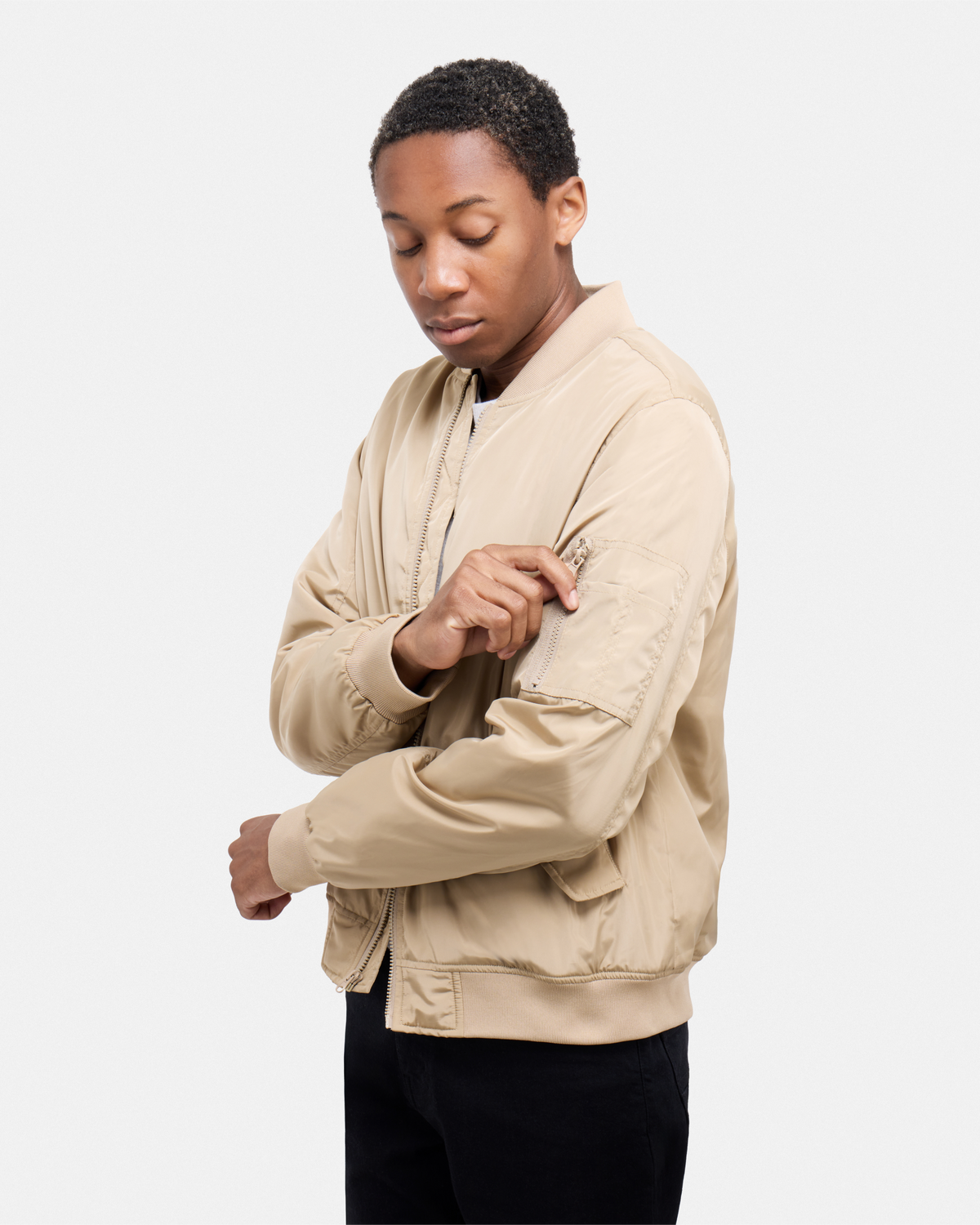 #XRJKM5102431 The Classic Lightweight Bomber Jacket-thumbmail-3