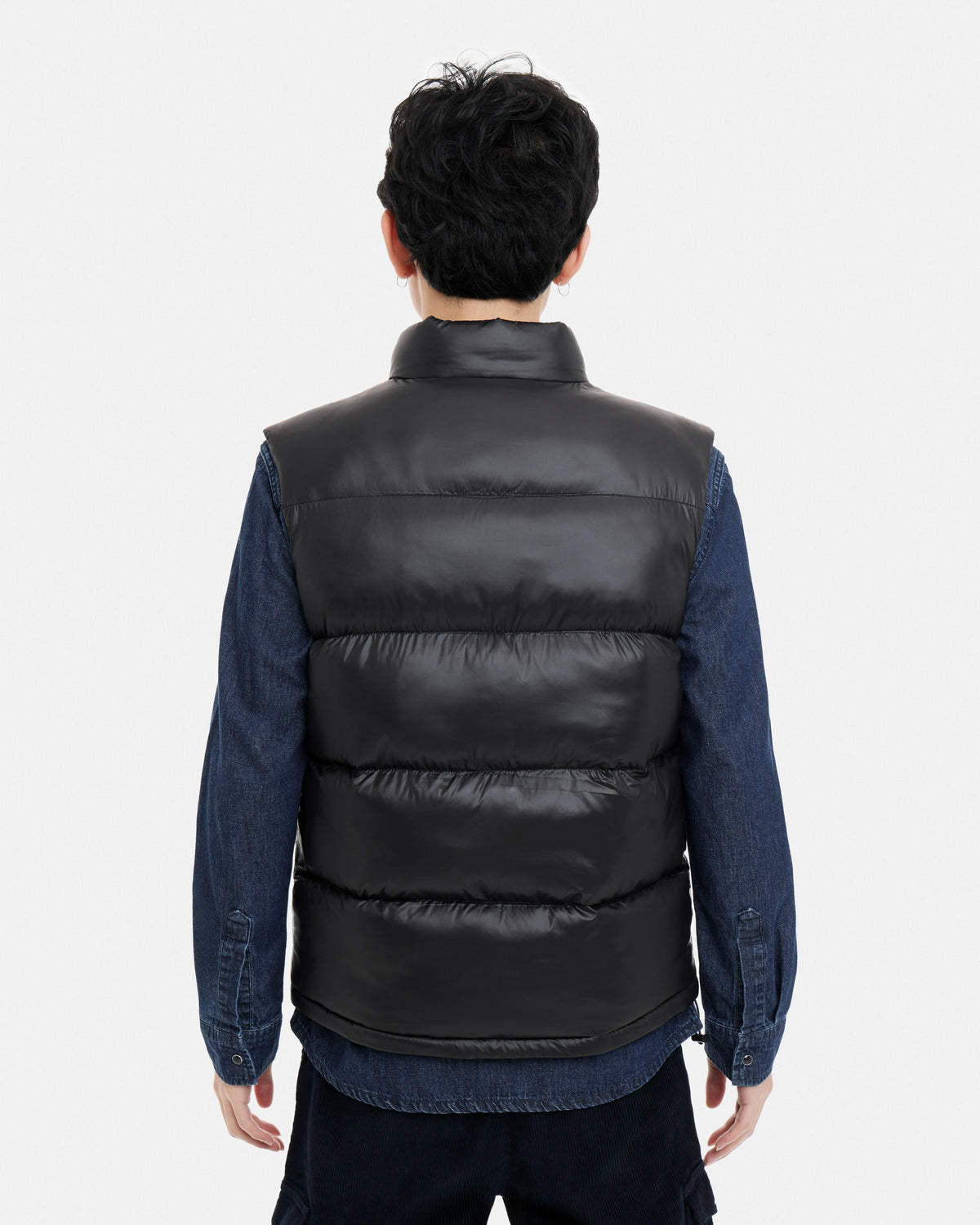 #XRJKM5102486 Quilted Puffer Vest With Chest Pocket-thumbmail-2