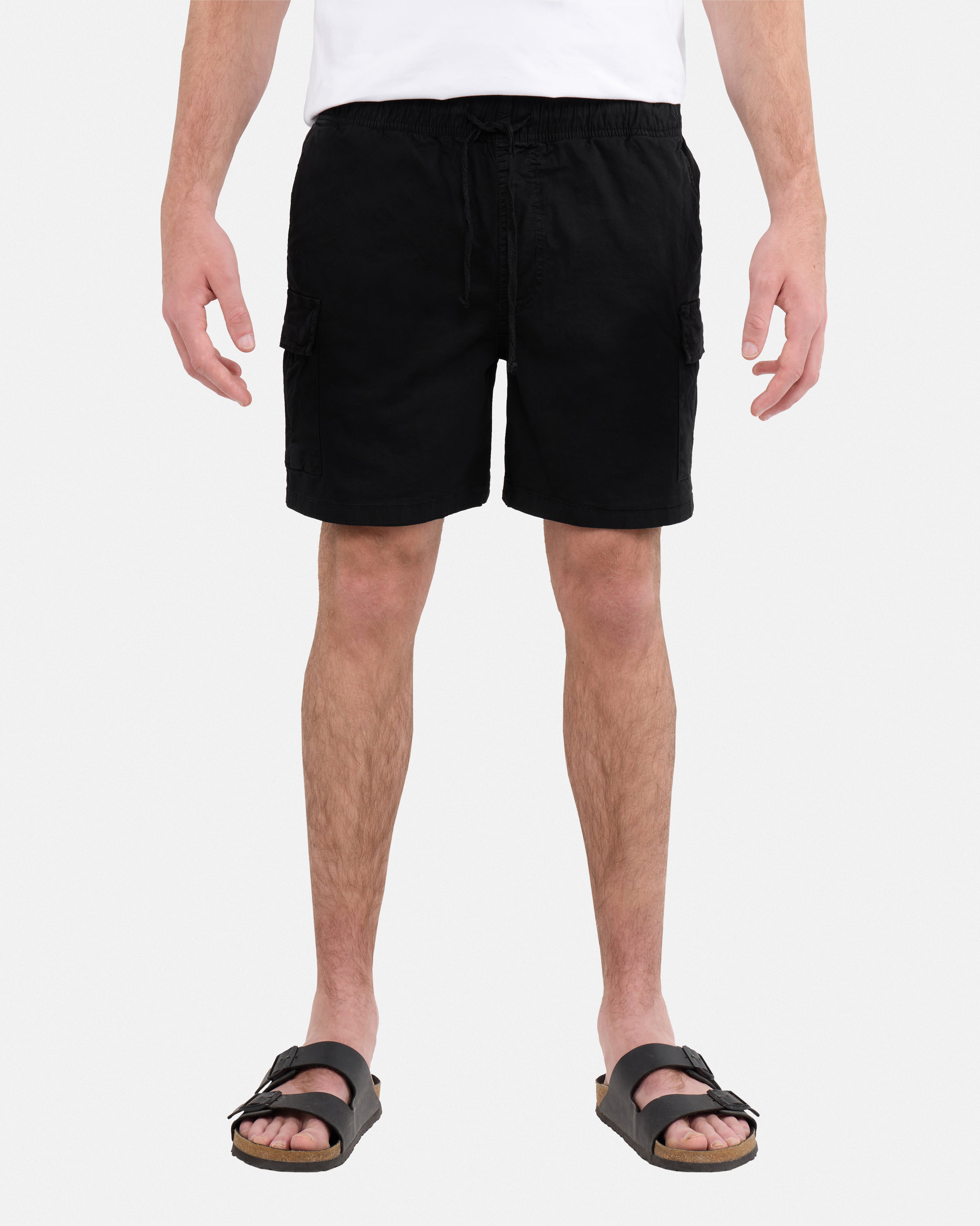 #XRSH100150 6" Elastic Waist Cargo Shorts