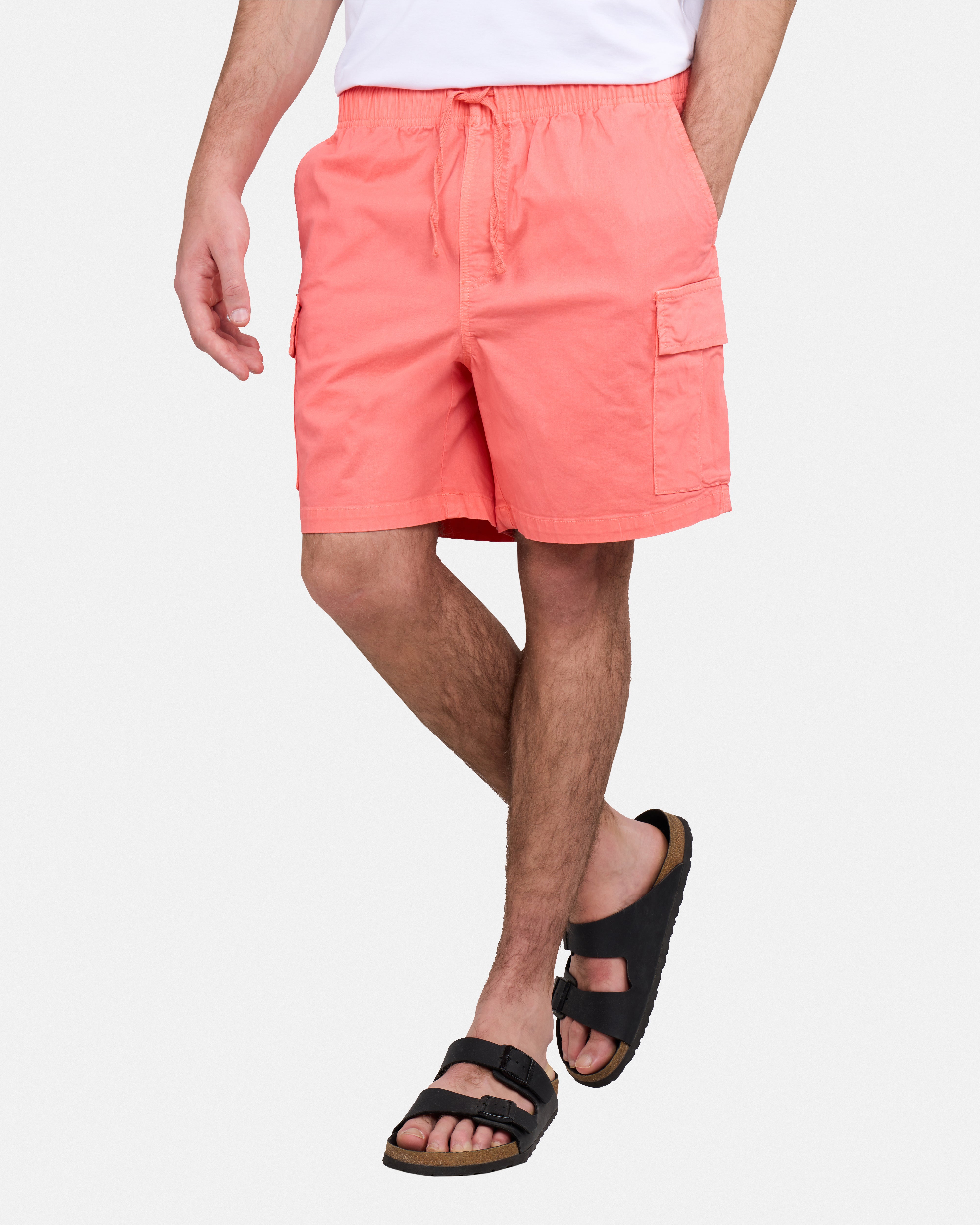 #XRSH100150 6" Elastic Waist Cargo Shorts