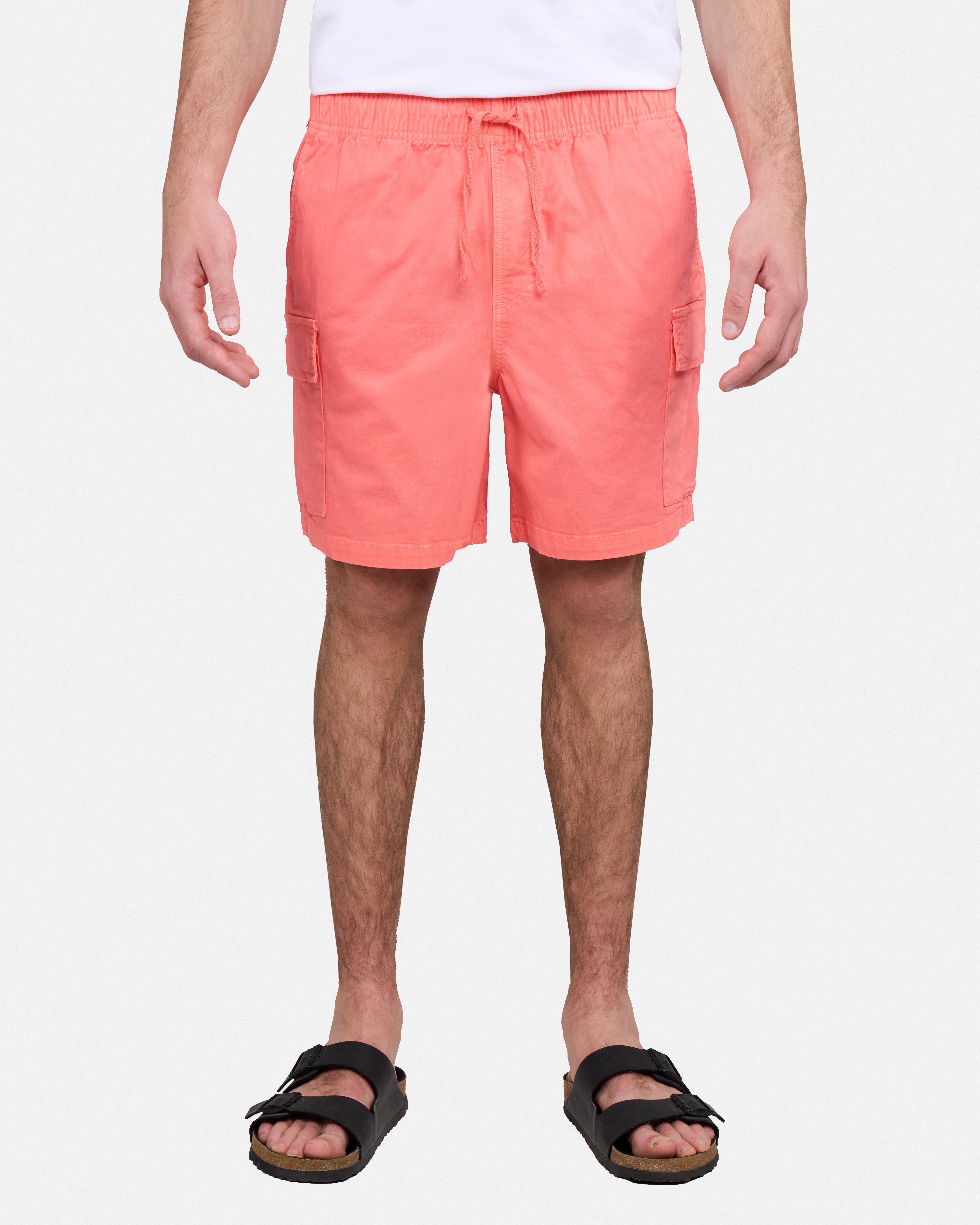 #XRSH100150 6" Elastic Waist Cargo Shorts