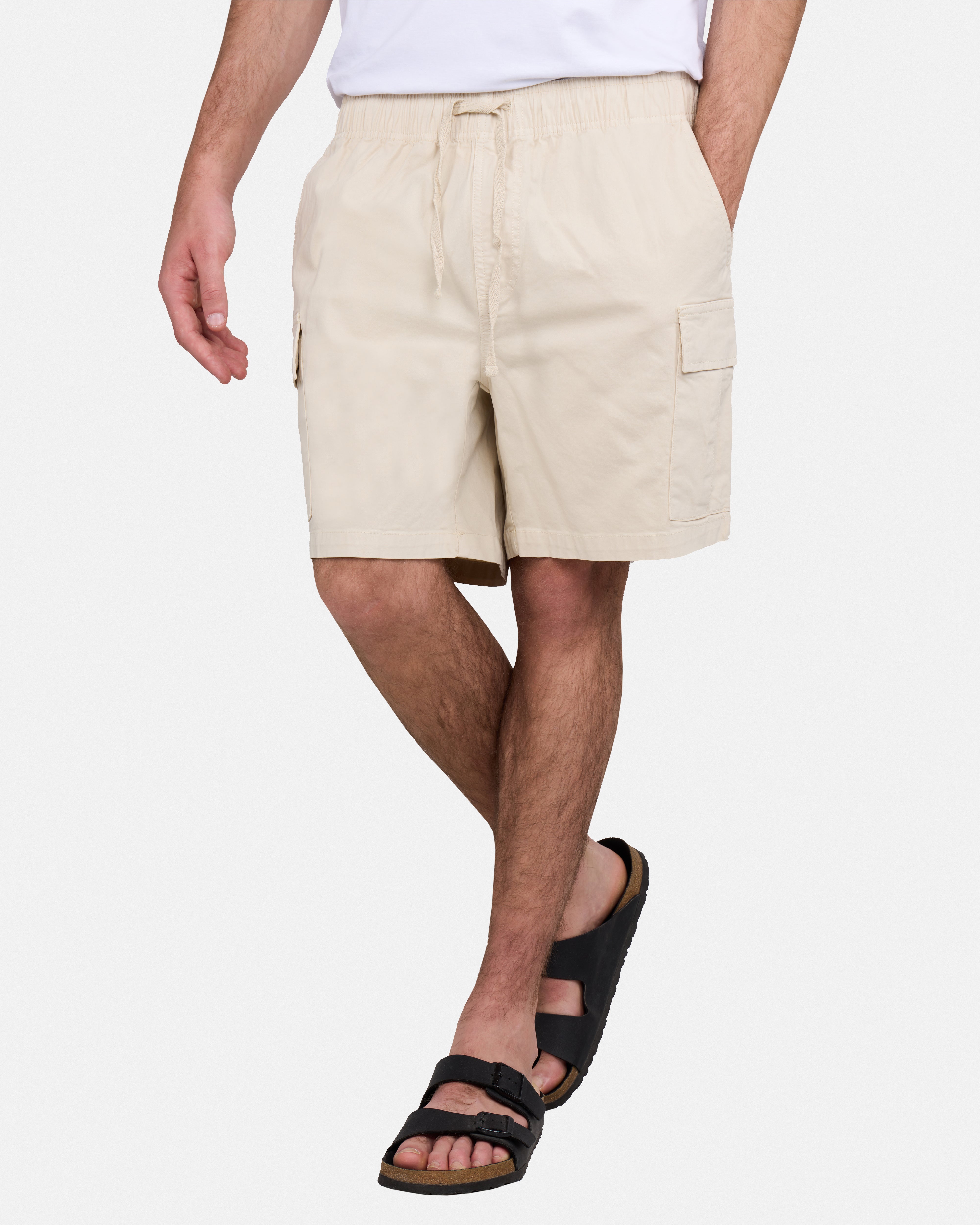 #XRSH100150 6" Elastic Waist Cargo Shorts
