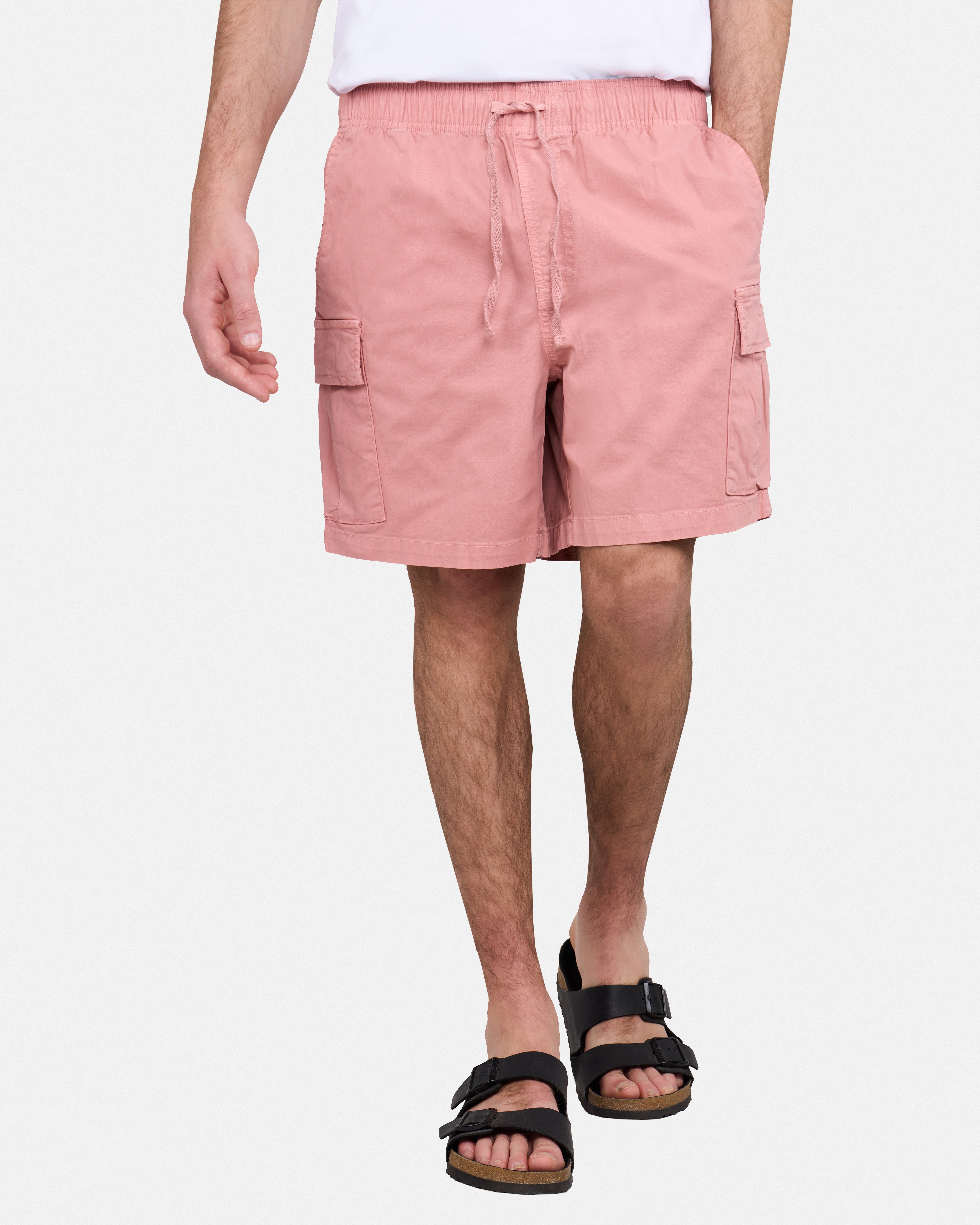 #XRSH100150 6" Elastic Waist Cargo Shorts