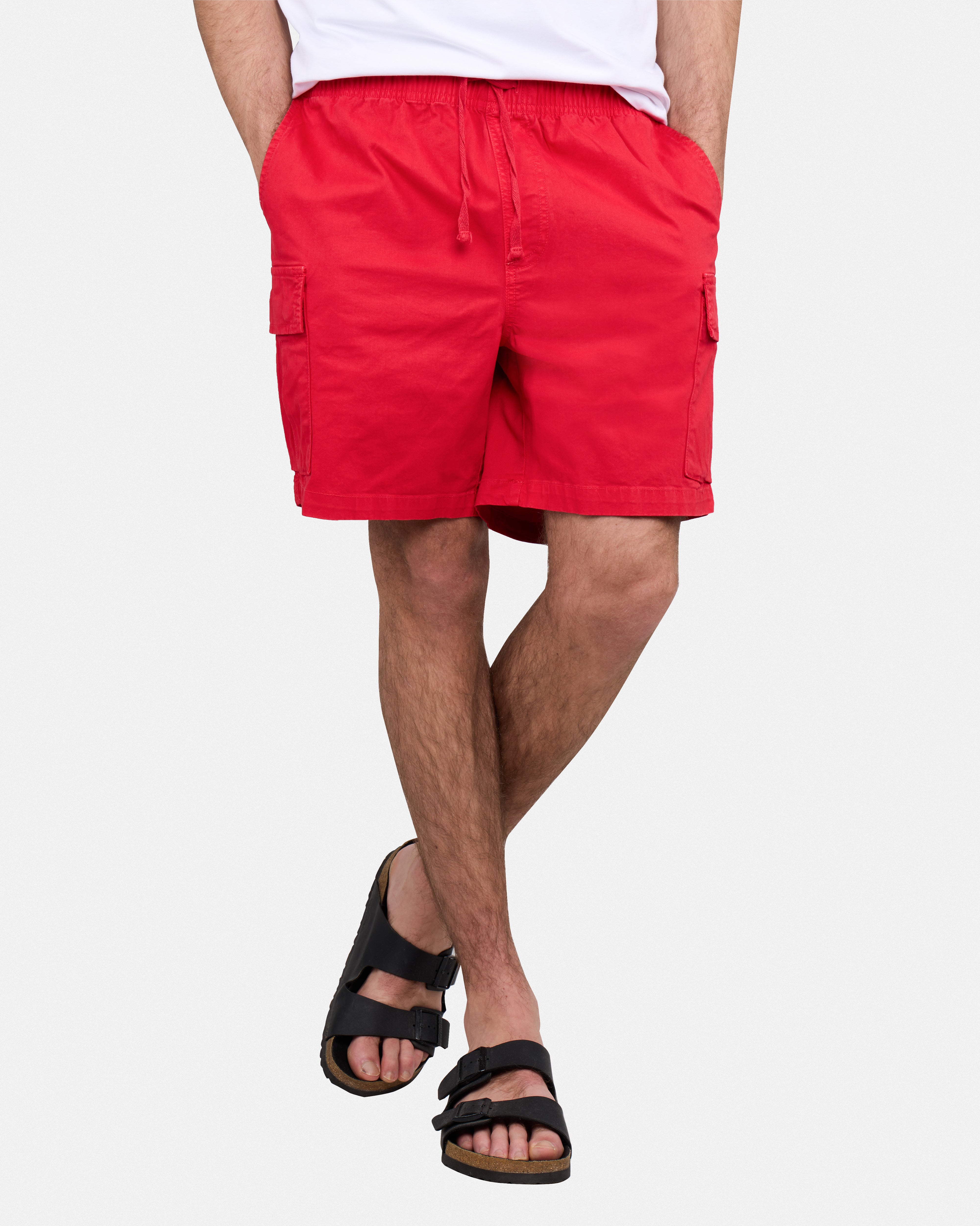 #XRSH100150 6" Elastic Waist Cargo Shorts
