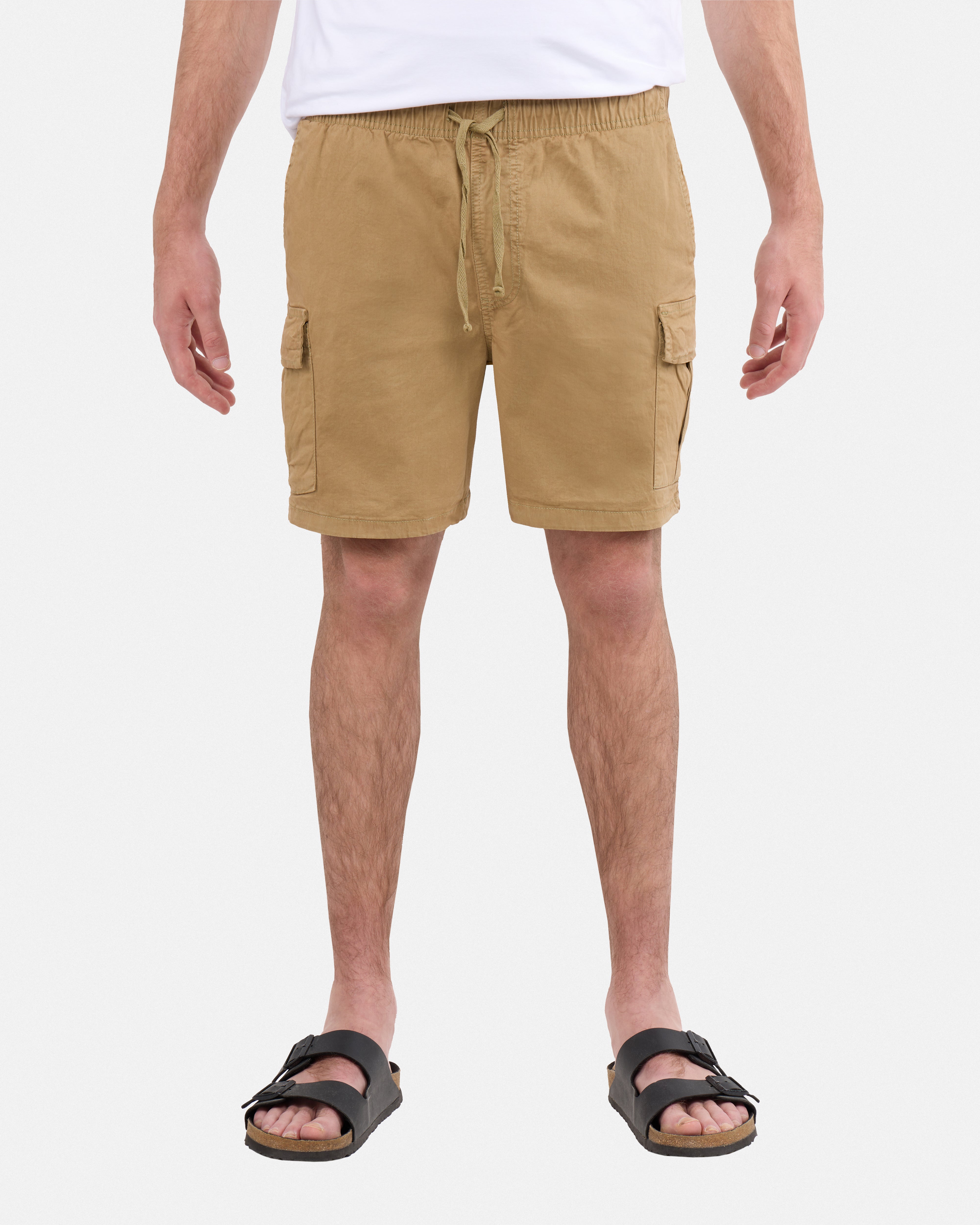 #XRSH100150 6" Elastic Waist Cargo Shorts